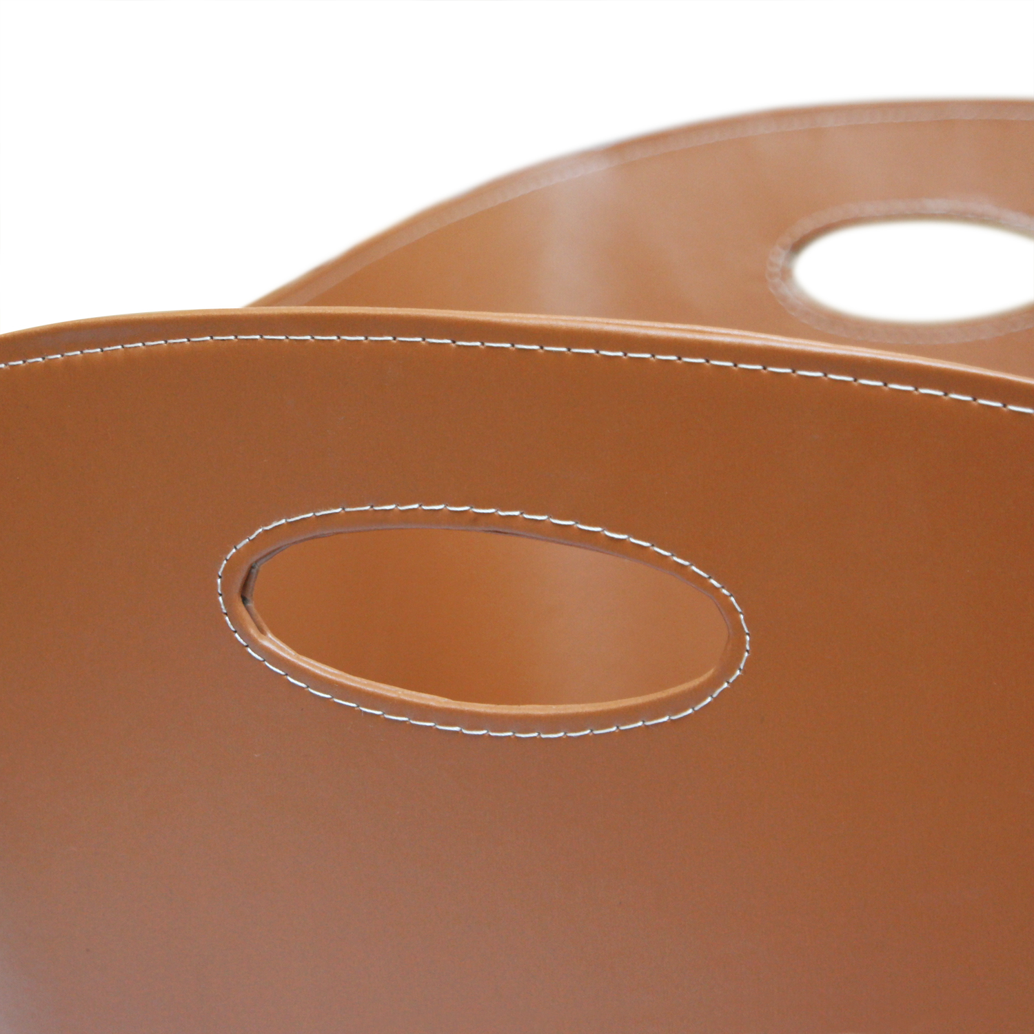 Raik Holzkorb, Kunstleder Hellbraun, XL Raik Holzkorb, Kunstleder Hellbraun, XL