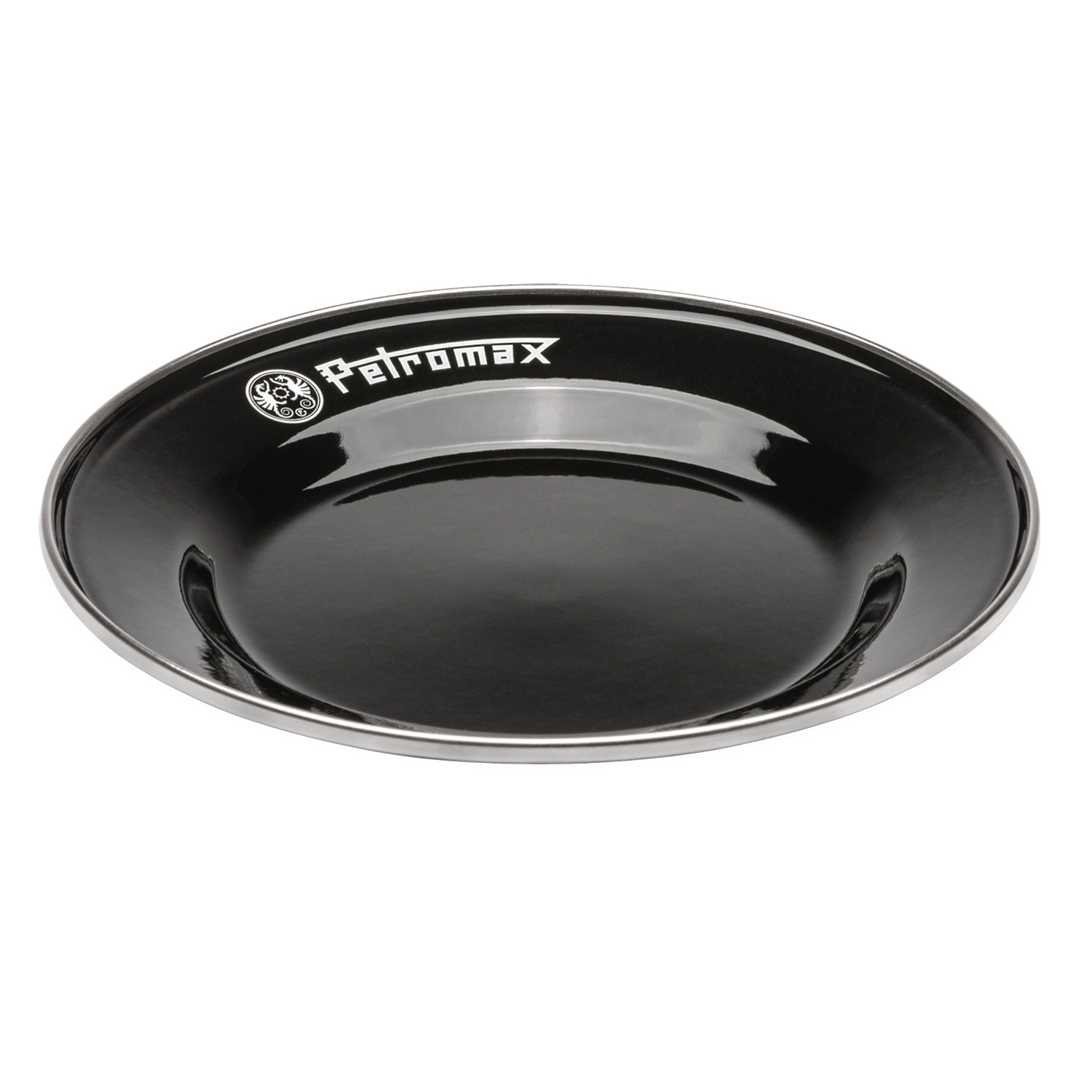Petromax Emaille-Teller Schwarz 2er-Set Ø 18 cm Petromax Emaille-Teller Schwarz 2er-Set Ø 18 cm