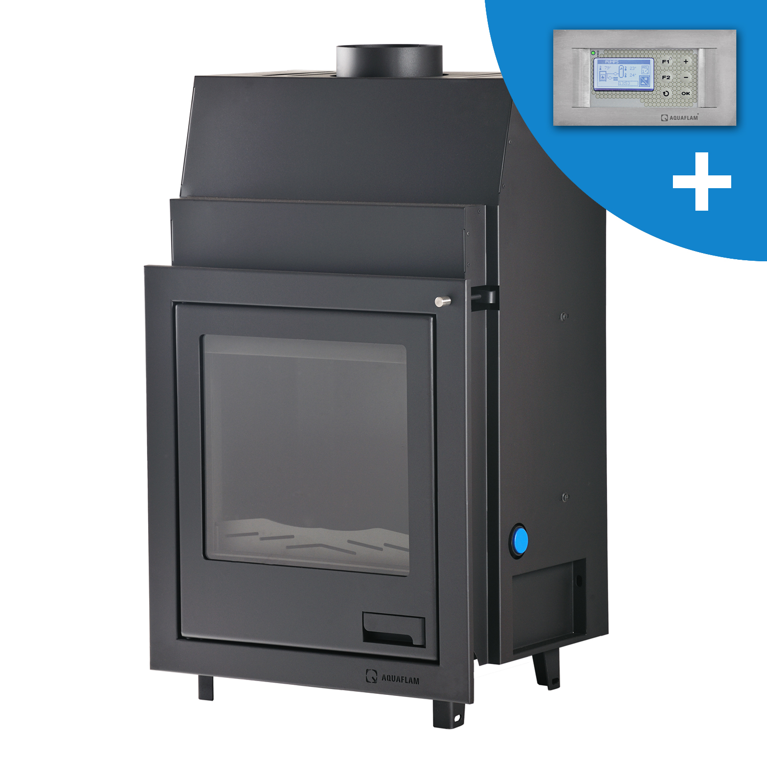 Aquaflam 17 Flat Automatic Wasserführender Kamineinsatz Aquaflam 17 Flat Automatic Wasserführender Kamineinsatz