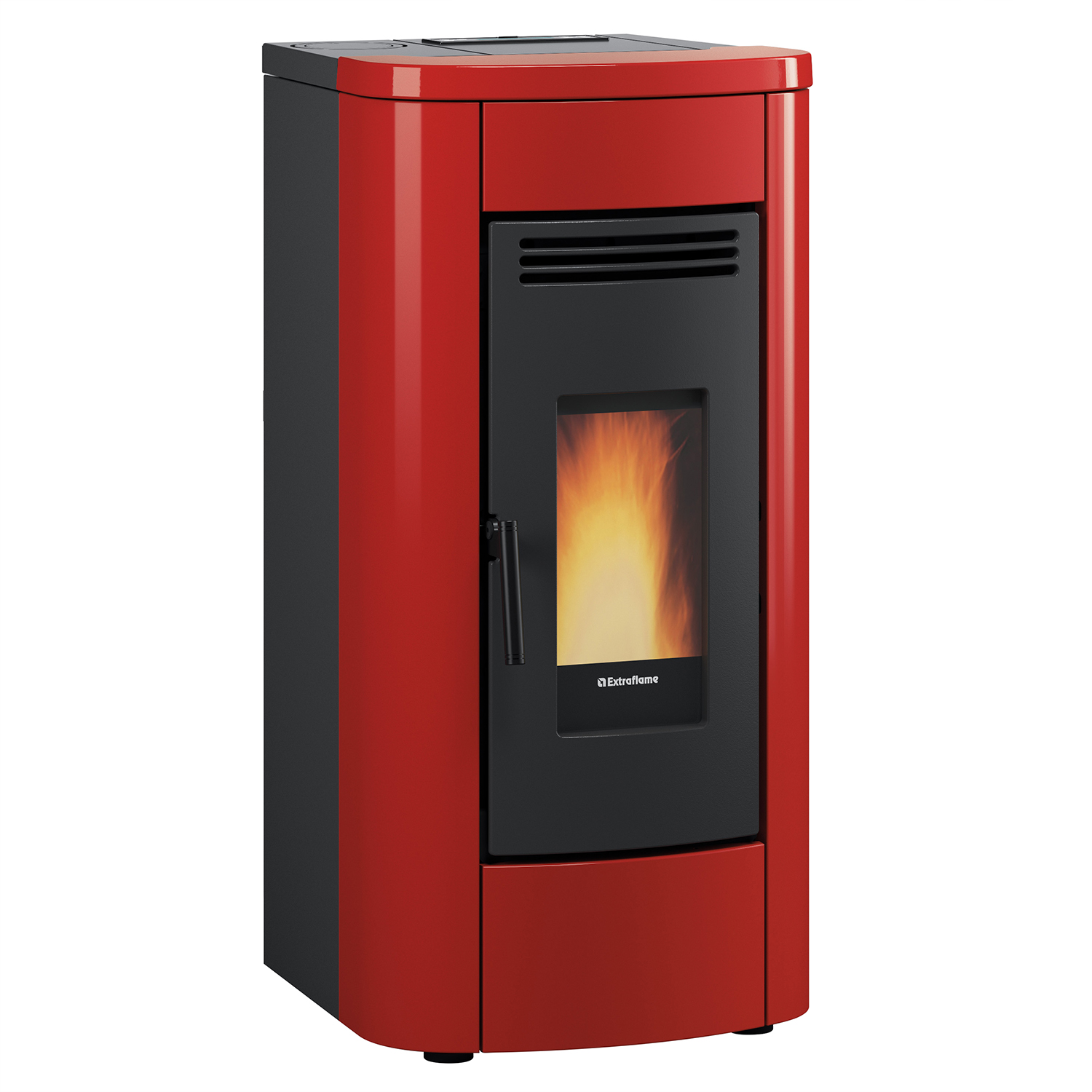 Extraflame Klaudia Plus Pelletofen Stahl Bordeaux