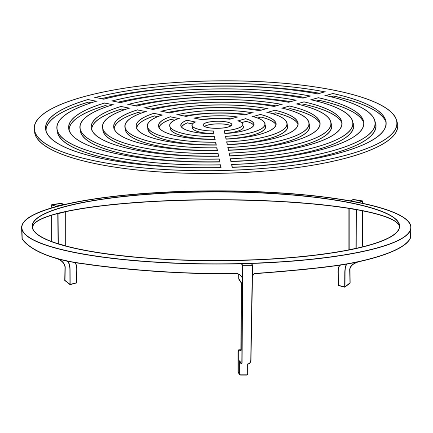 OFYR Grillrost Stahl Schwarz für 85-er Grill & Feuerstelle OFYR Grillrost Stahl Schwarz für 85-er Grill & Feuerstelle