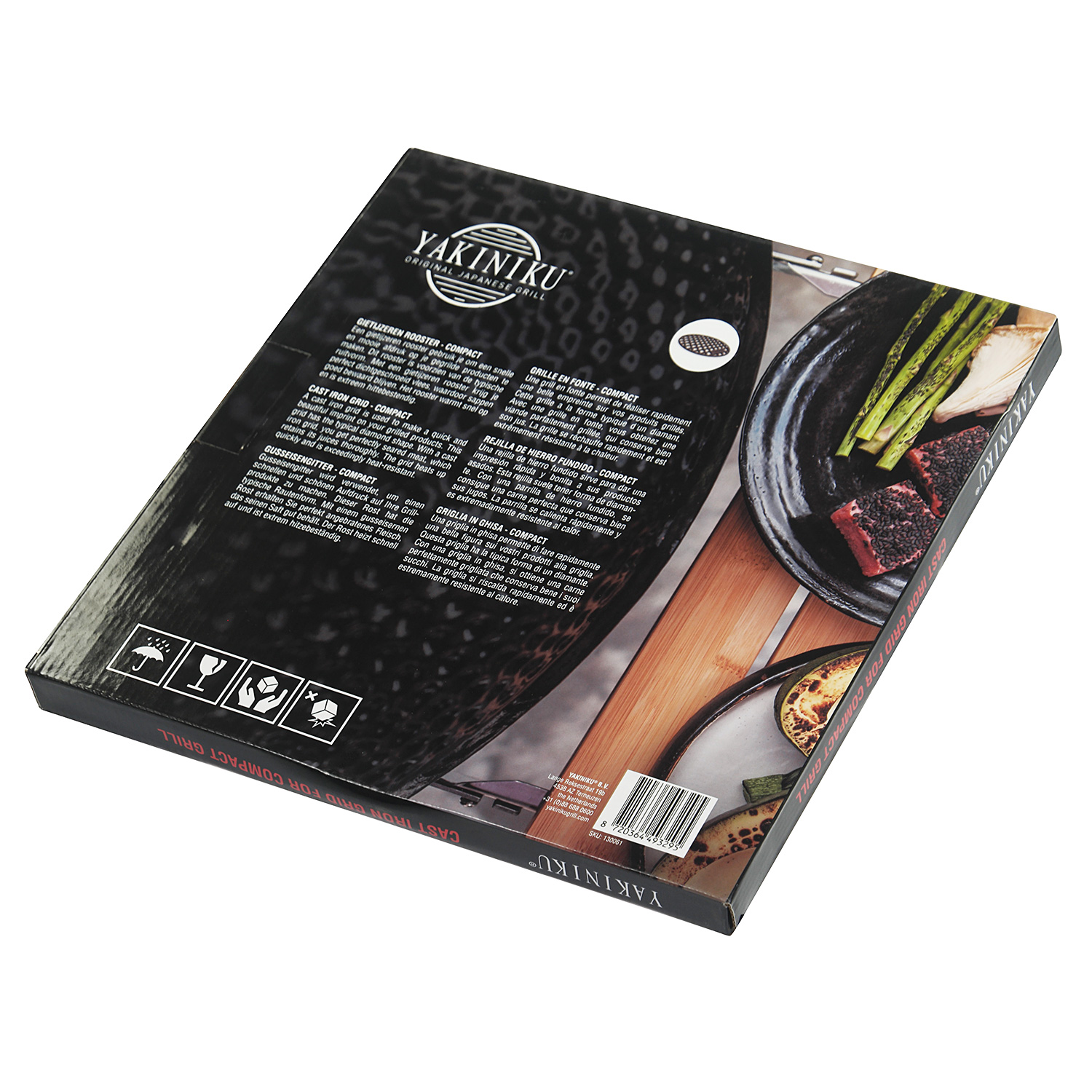Yakiniku Gusseisenrost mit Logo für Keramik Grill Kamado Compact