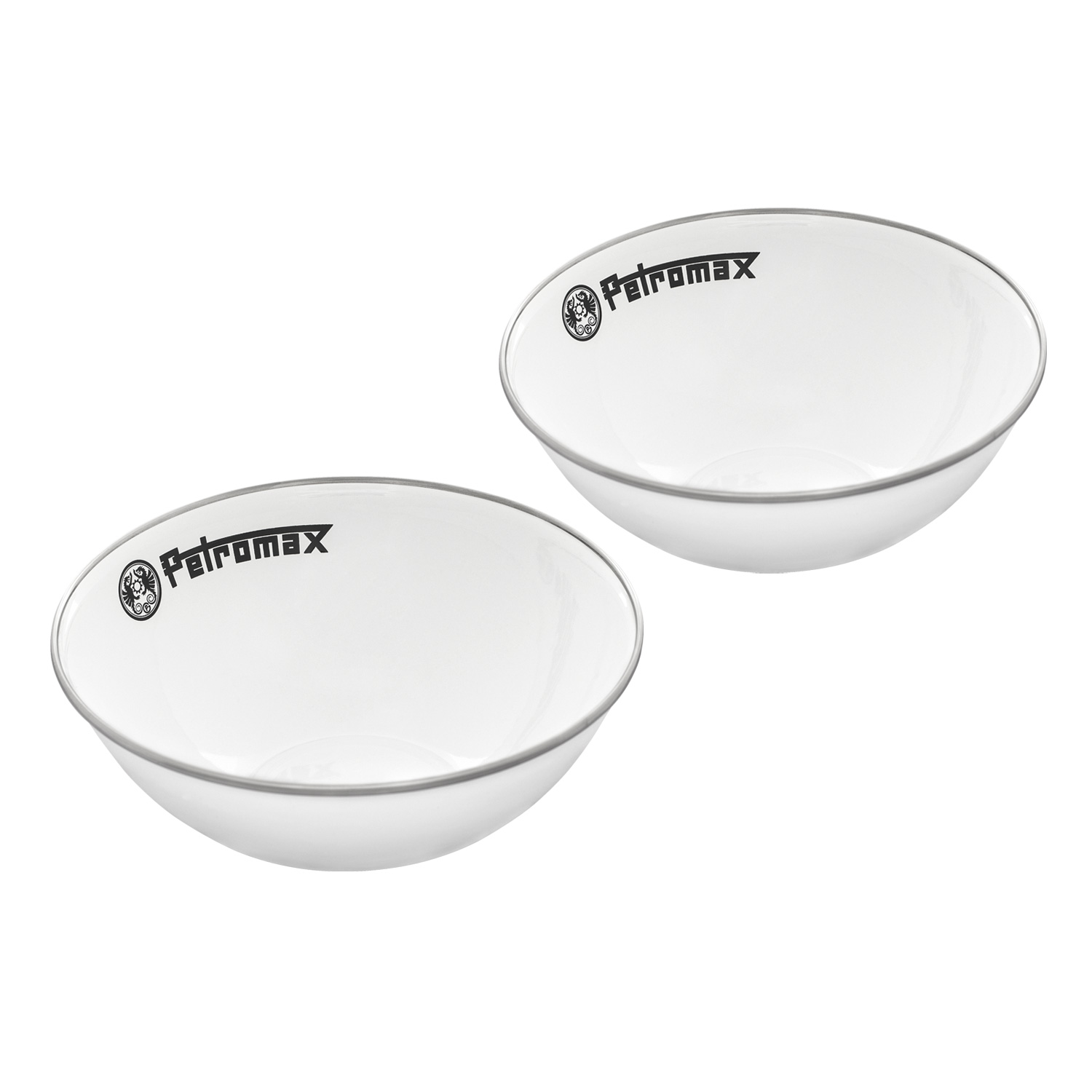 Petromax Emaille-Schalen Weiß 2er-Set 1 Liter Petromax Emaille-Schalen Weiß 2er-Set 1 Liter