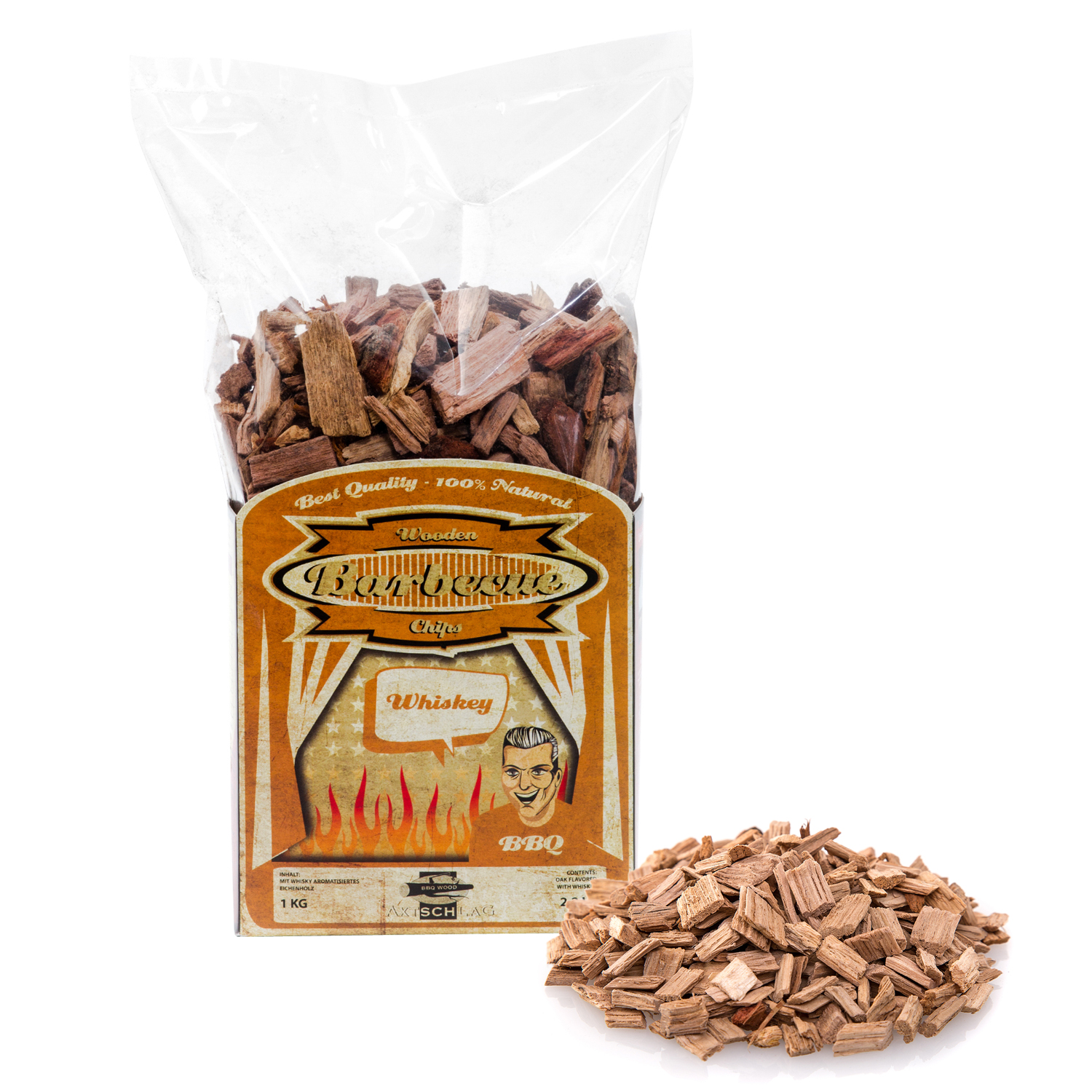 Axtschlag Wood Smoking Chips Whisky-Eiche 1 kg