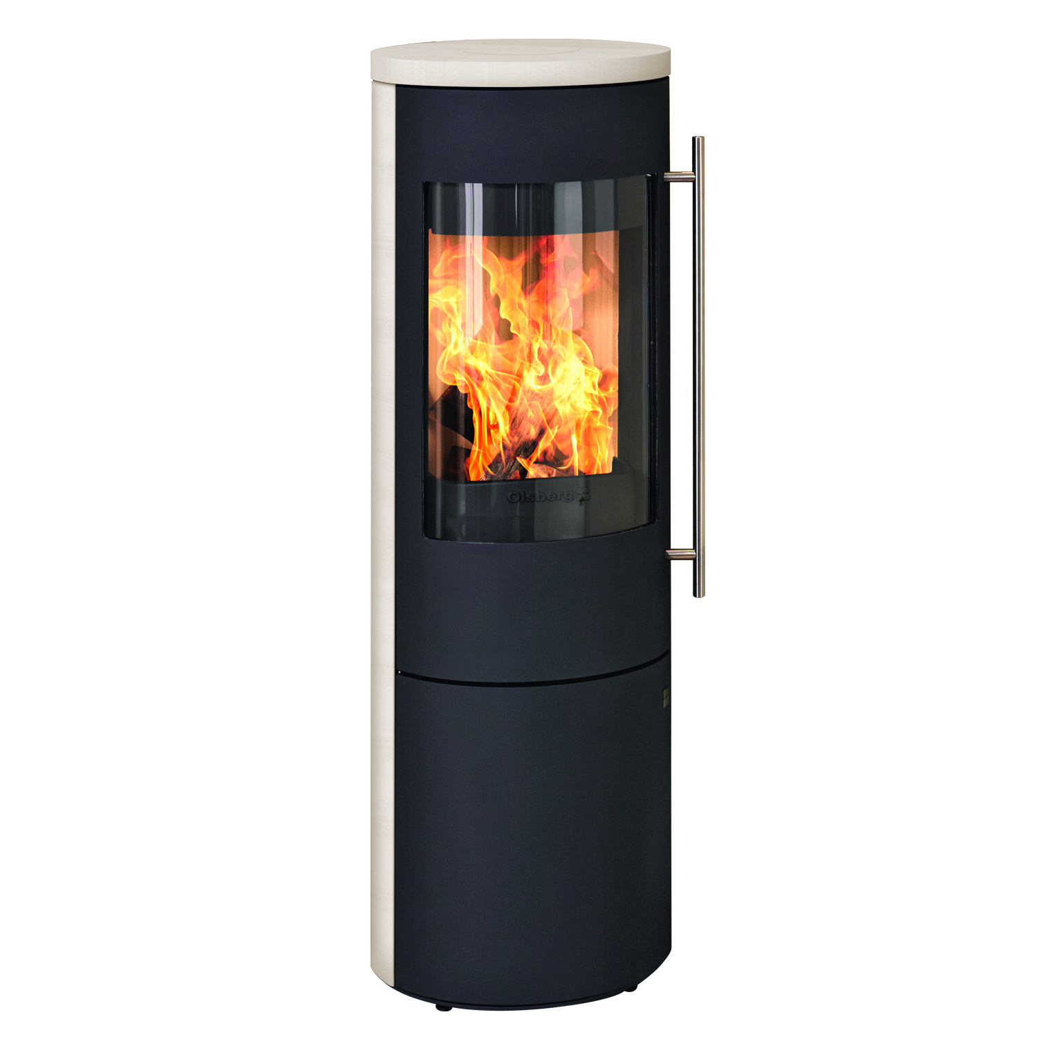 Olsberg Tipas Plus Compact Kaminofen Keramik Caffe Freddo + 1 m³ Kaminholz gratis