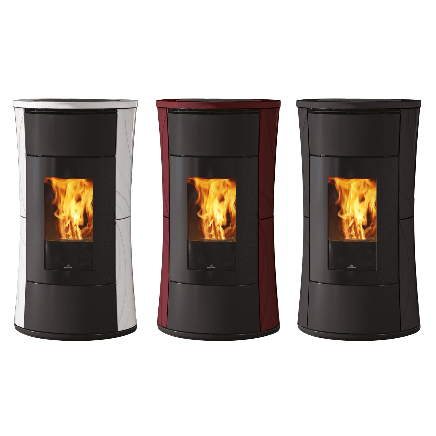 Edilkamin Cherie 9 EVO Pelletofen Keramik Bordeaux Edilkamin Cherie 9 EVO Pelletofen Keramik Bordeaux