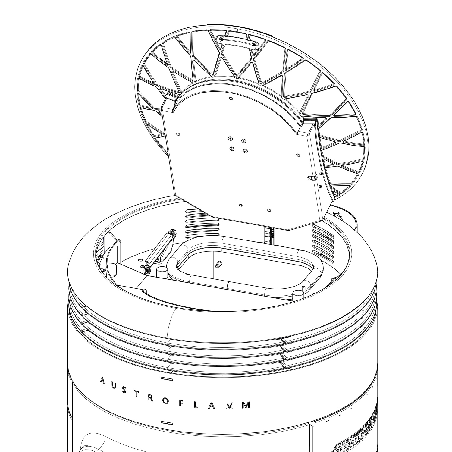 Austroflamm Ella Pelletofen Keramik Dunkelgrau Austroflamm Ella Pelletofen Keramik Dunkelgrau