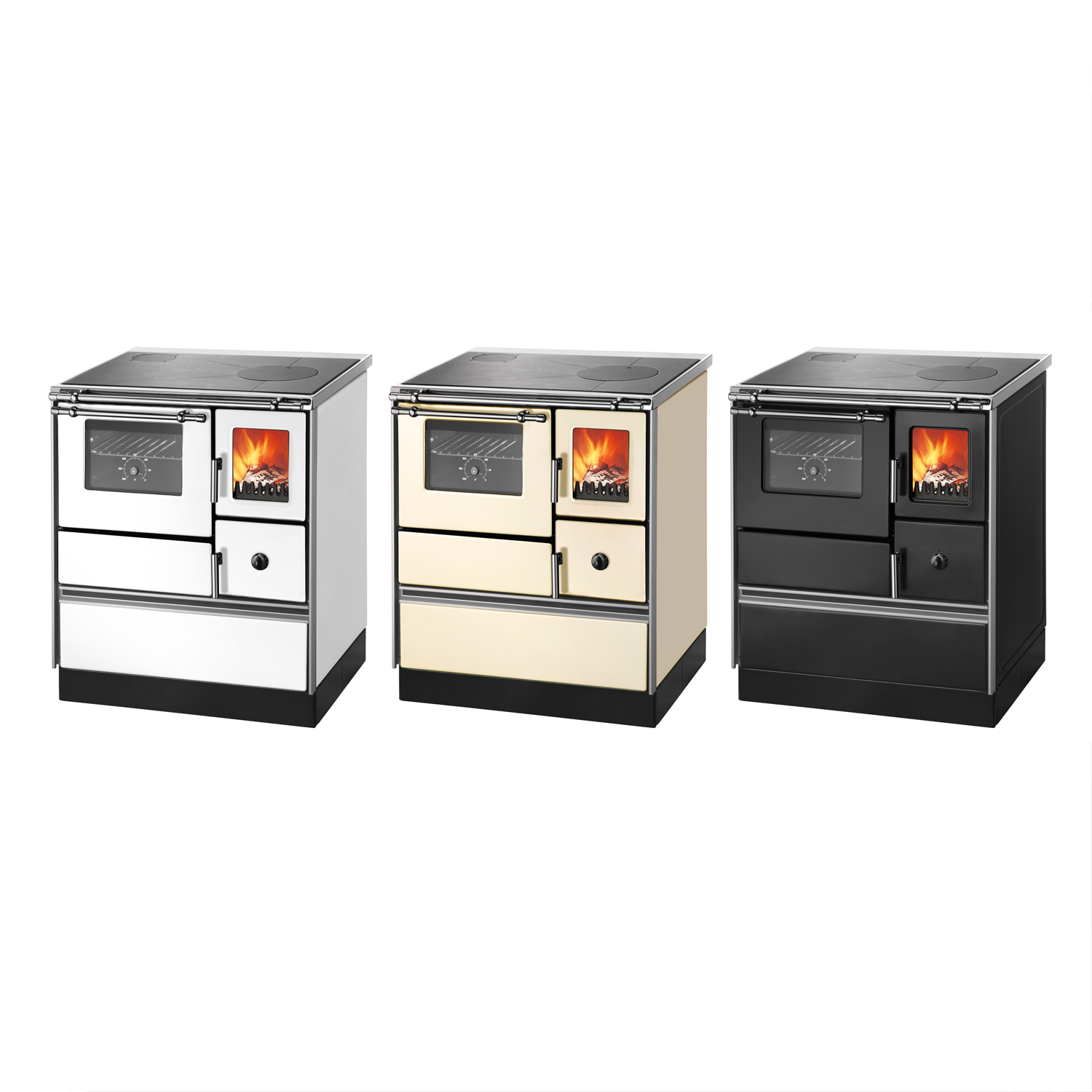 Westminster K 176 F/A 70 Küchenofen Stahl Elfenbein, Backfach links Westminster K 176 F/A 70 Küchenofen Stahl Elfenbein, Backfach links