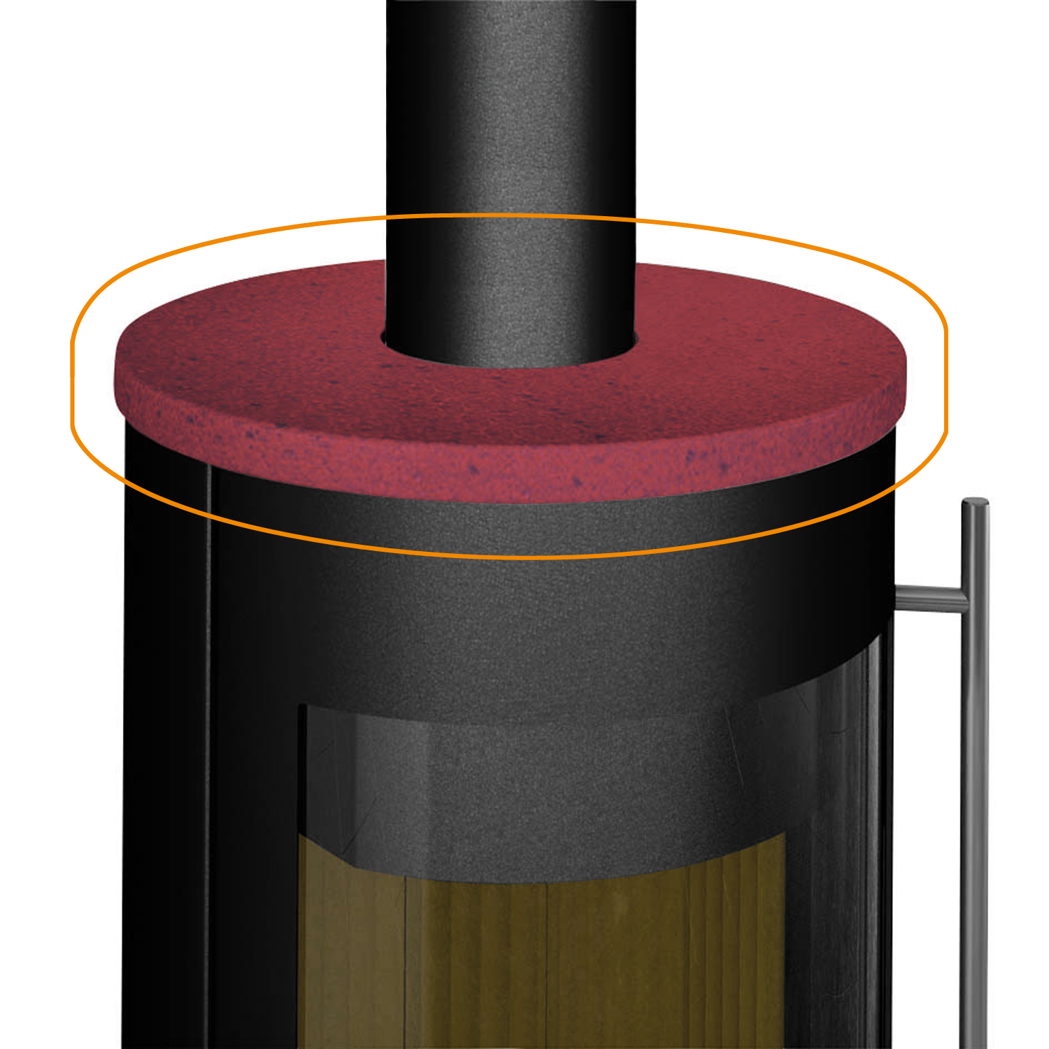 Olsberg Keramikabdeckung ohne Fase für Palena Compact + Palena PowerBloc! Compact + Pico Compact Keramik Weichsel Olsberg Keramikabdeckung ohne Fase für Palena Compact + Palena PowerBloc! Compact + Pico Compact Keramik Weichsel