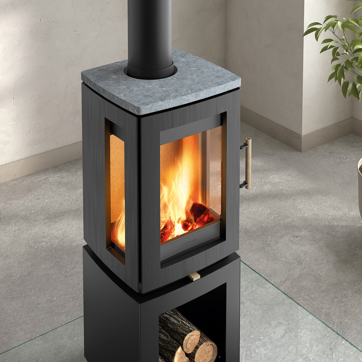 Hergom Glow Topplatte Speckstein