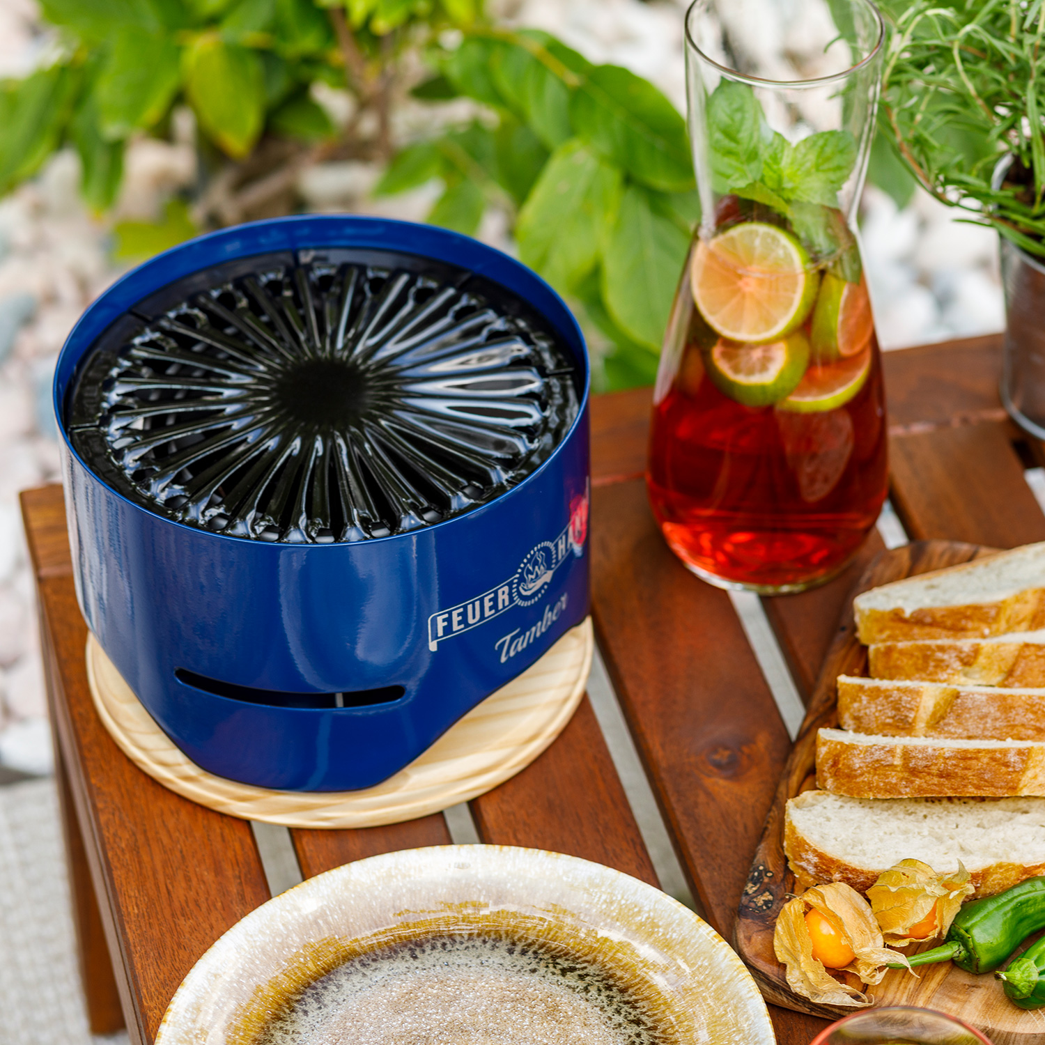Feuerhand Tischgrill Tamber Kobaltblau Feuerhand Tischgrill Tamber Kobaltblau