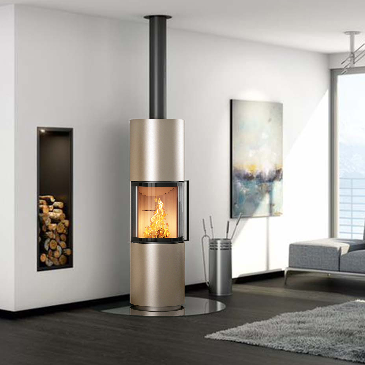 Spartherm Passo L RLU Kaminofen Perle