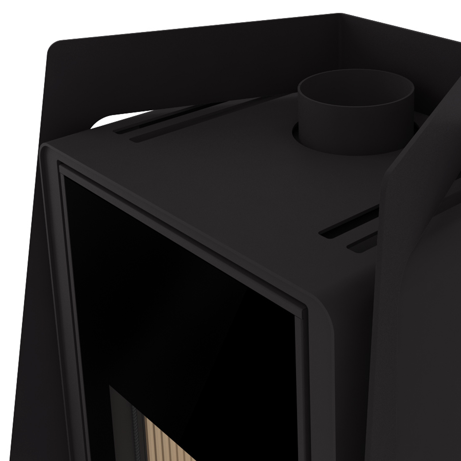 HS Flamingo Deluxe Island Kaminofen Schwarz HS Flamingo Deluxe Island Kaminofen Schwarz