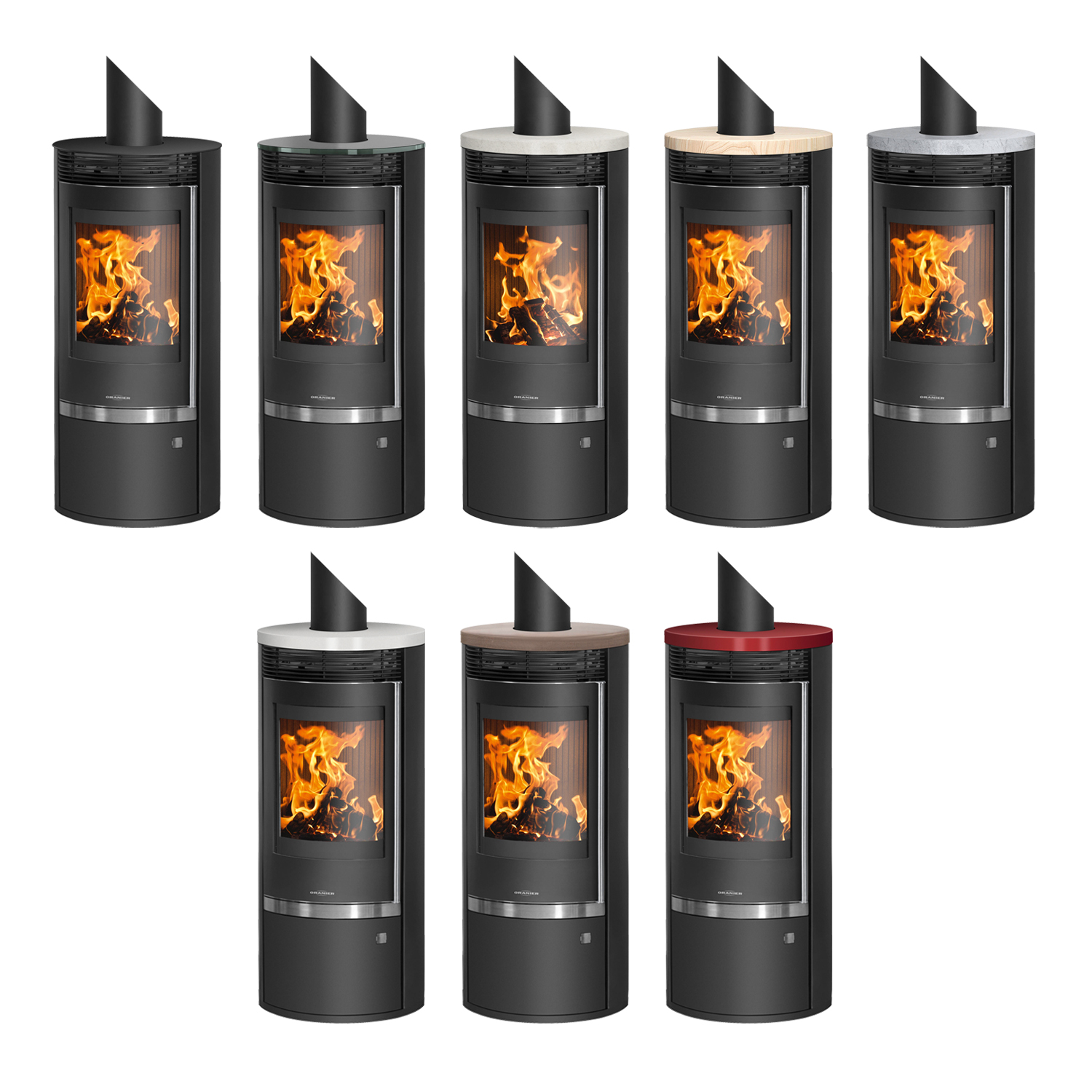 Oranier Rota Top 2.0 Kaminofen Stahl Schwarz mit Sandstein-Abdeckplatte Oranier Rota Top 2.0 Kaminofen Stahl Schwarz mit Sandstein-Abdeckplatte