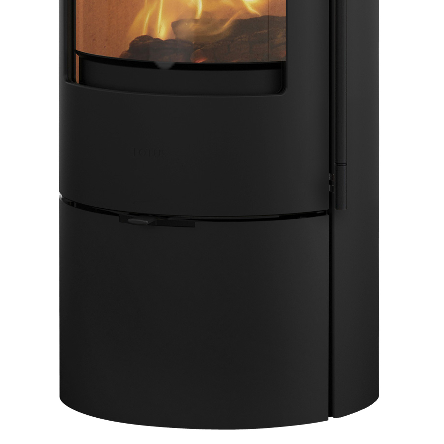Lotus Prestige Basic Kaminofen Stahl Schwarz, DIBt, Rauchrohranschluss hinten