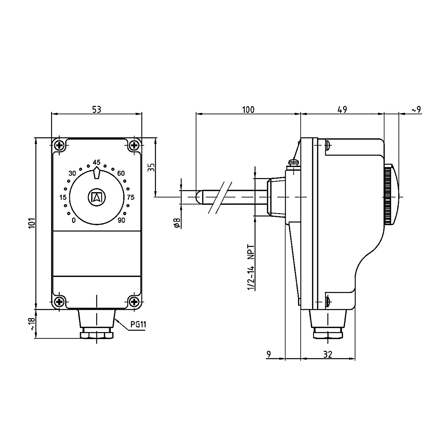 Gehäuse-Tauchthermostat Afriso Gehäuse-Tauchthermostat Afriso