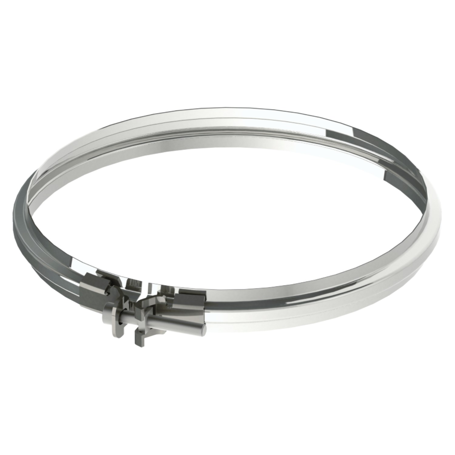 Raik Pelletrohr / Ofenrohr Spannring 80 mm Edelstahl