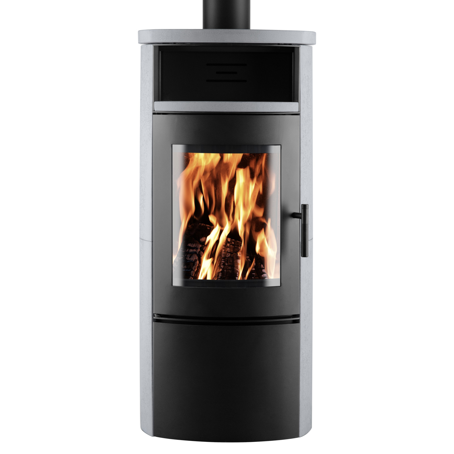 Eurohr Xero Kaminofen Schwarz / Speckstein-Optik Eurohr Xero Kaminofen Schwarz / Speckstein-Optik