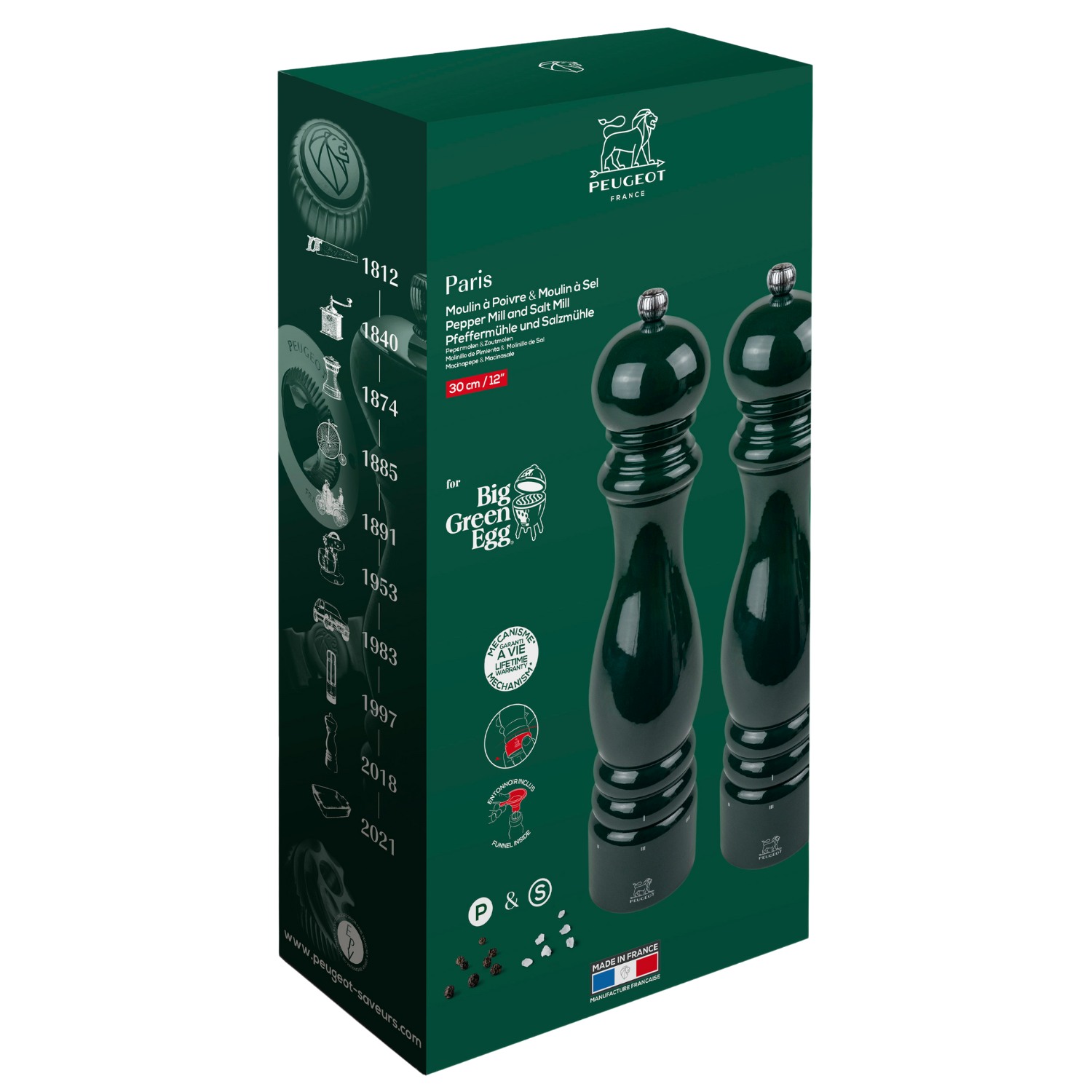 Big Green Egg Peugeot Salz- und Pfeffermühle 30 cm Duo-Pack Big Green Egg Peugeot Salz- und Pfeffermühle 30 cm Duo-Pack