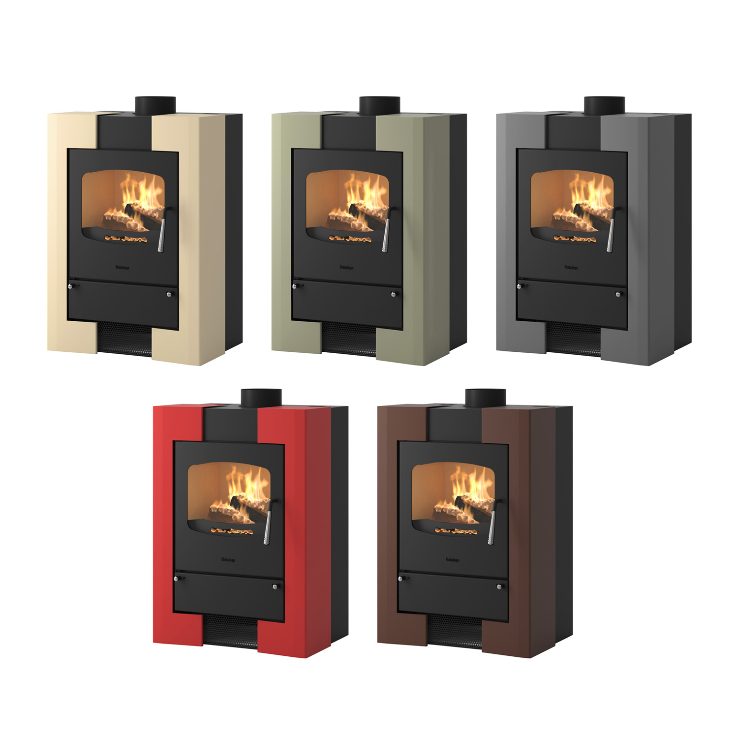 Kaminofen HS Flamingo ESPO 1 Olive Kaminofen HS Flamingo ESPO 1 Olive