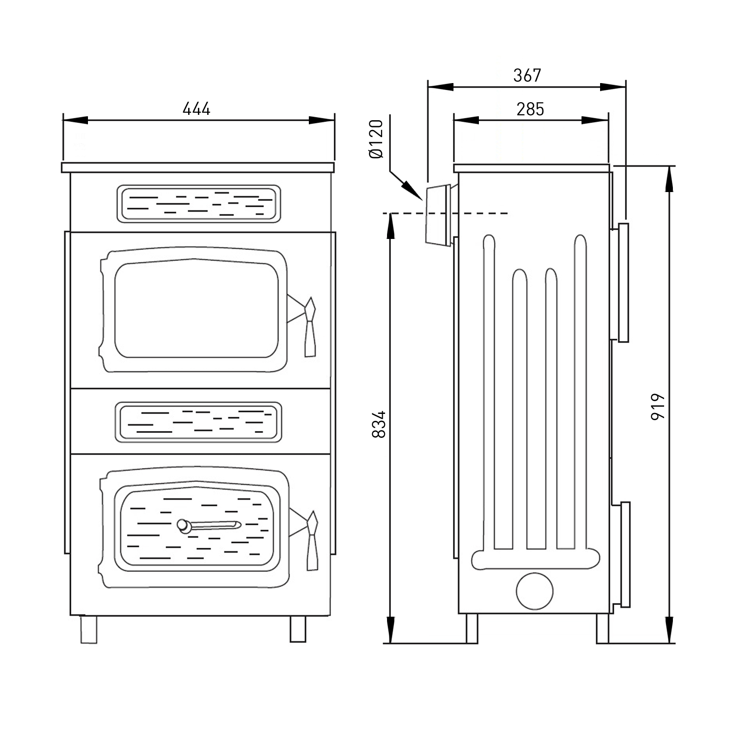Wamsler 10981F-WO Werkstattofen mit Fenster