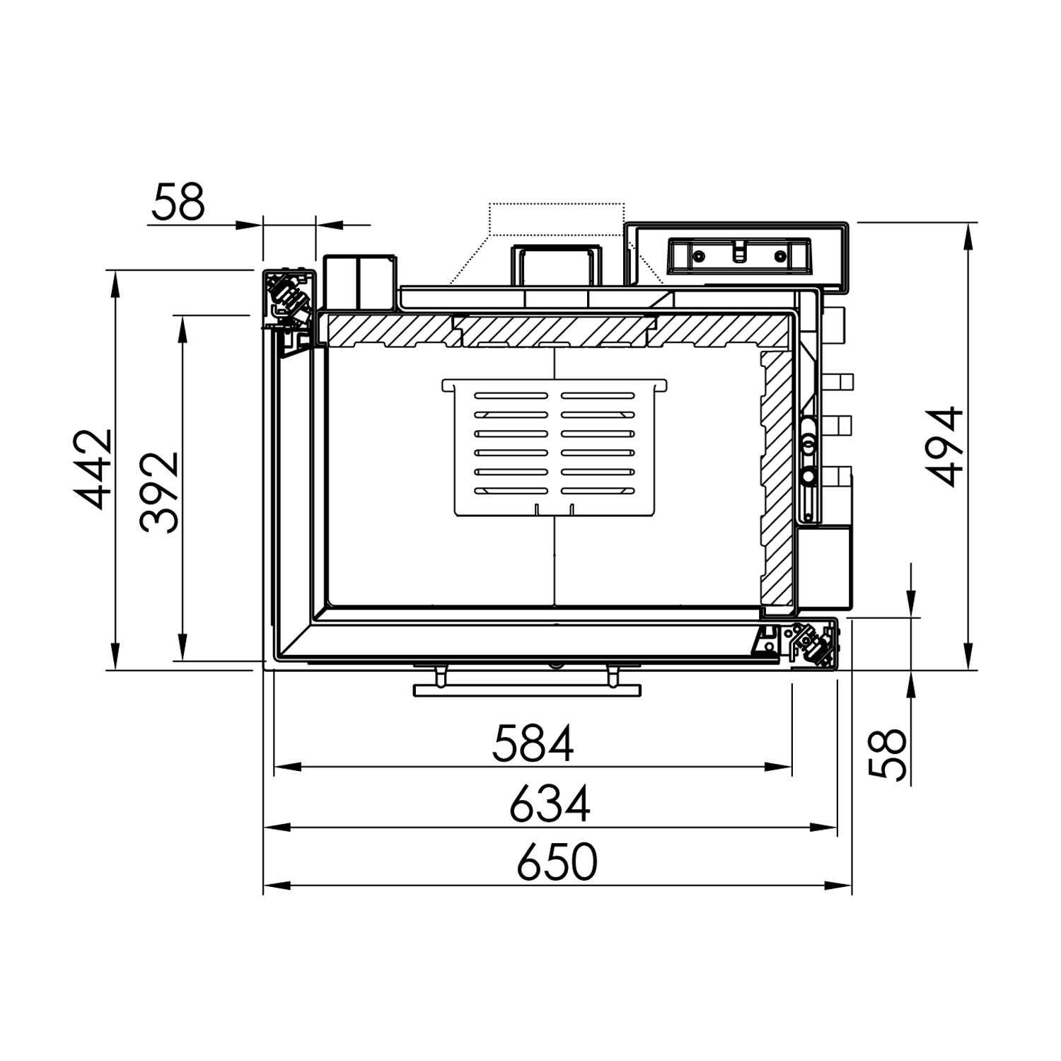 Spartherm Varia 2R-55h H2O Kamineinsatz wasserführend Ecke