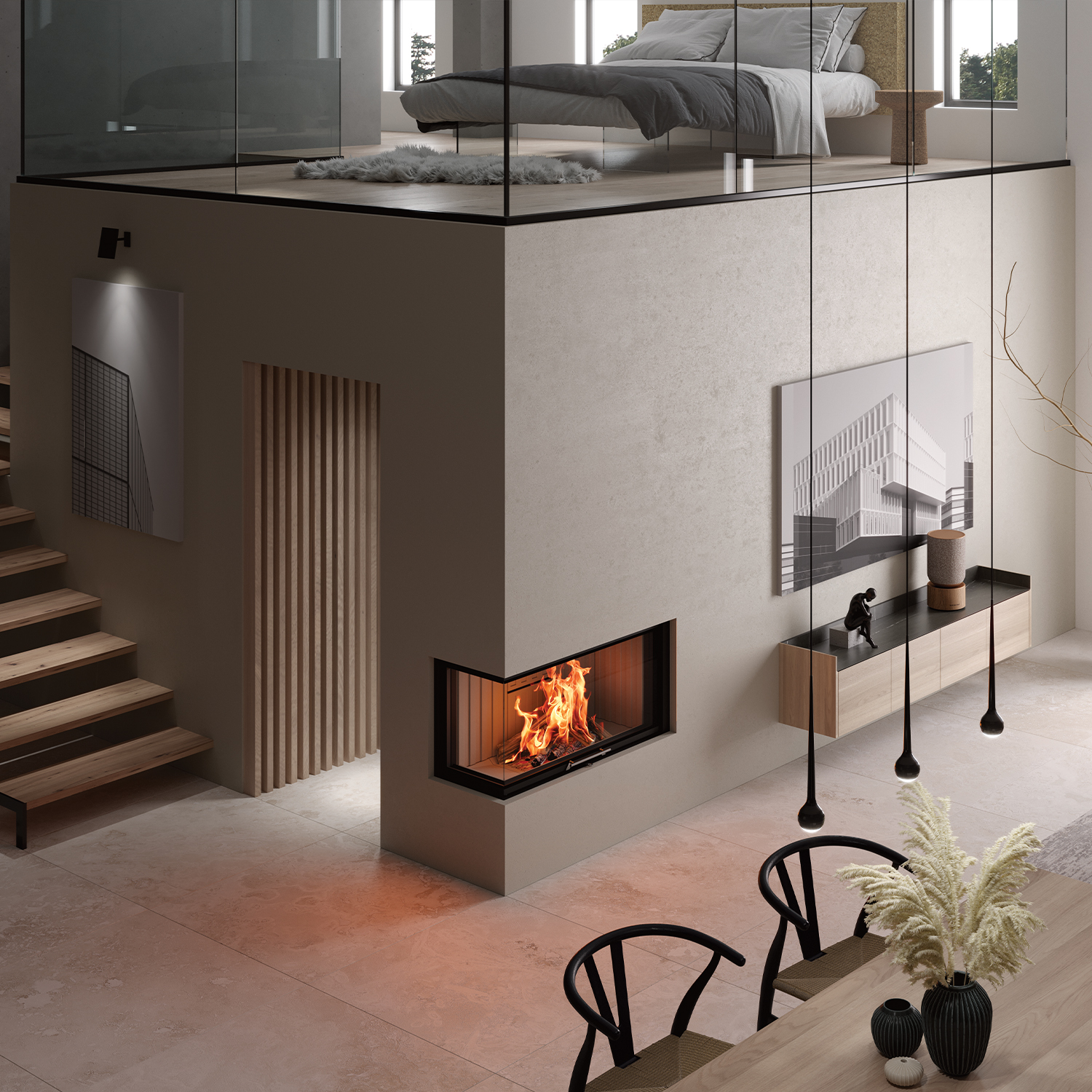 Spartherm Varia 2L-100h 2.0 Kamineinsatz Ecke