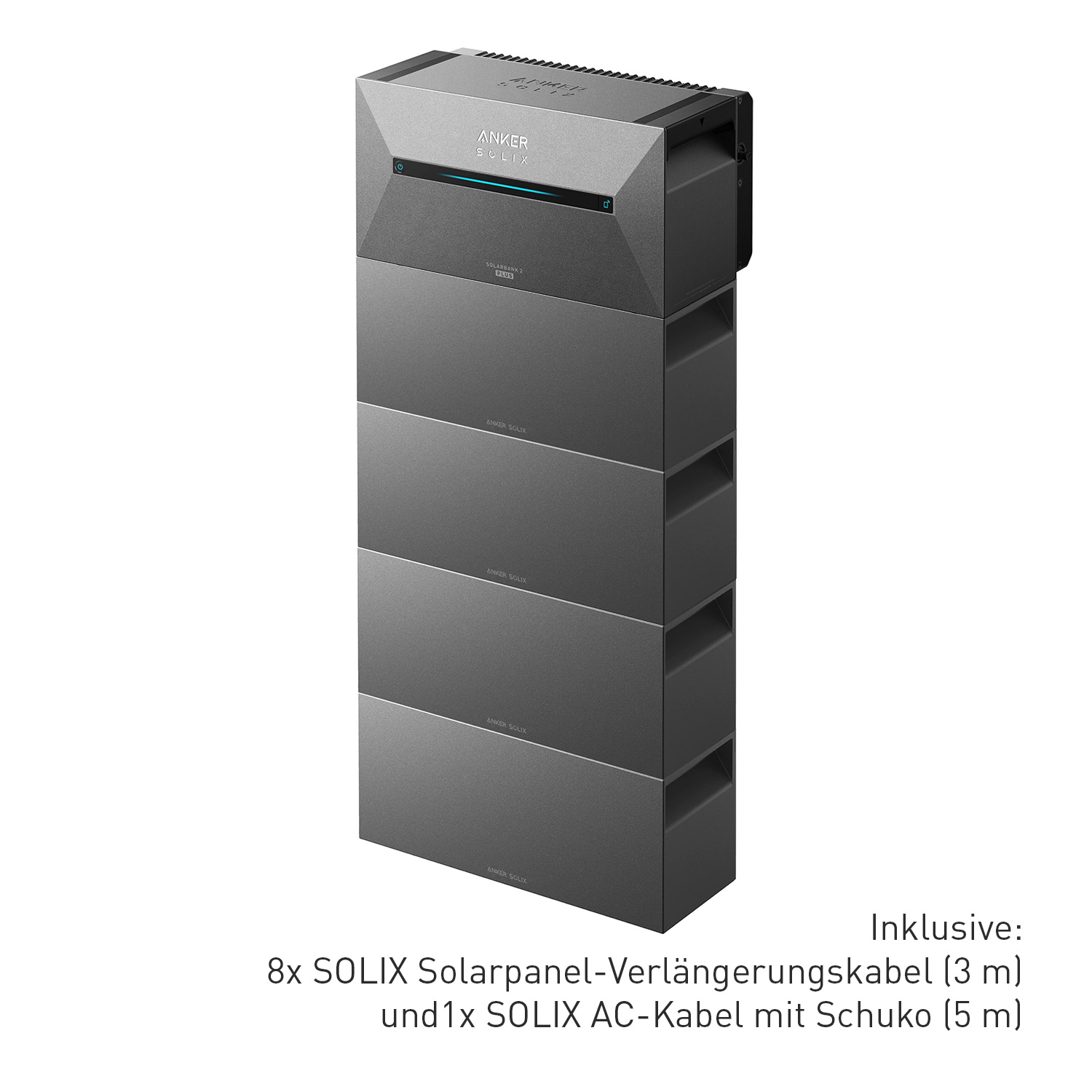 Anker SOLIX Solarbank 2 E1600 PRO Balkon-Stromspeichersystem + 4x BP1600 Erweiterungsakku Anker SOLIX Solarbank 2 E1600 PRO Balkon-Stromspeichersystem + 4x BP1600 Erweiterungsakku