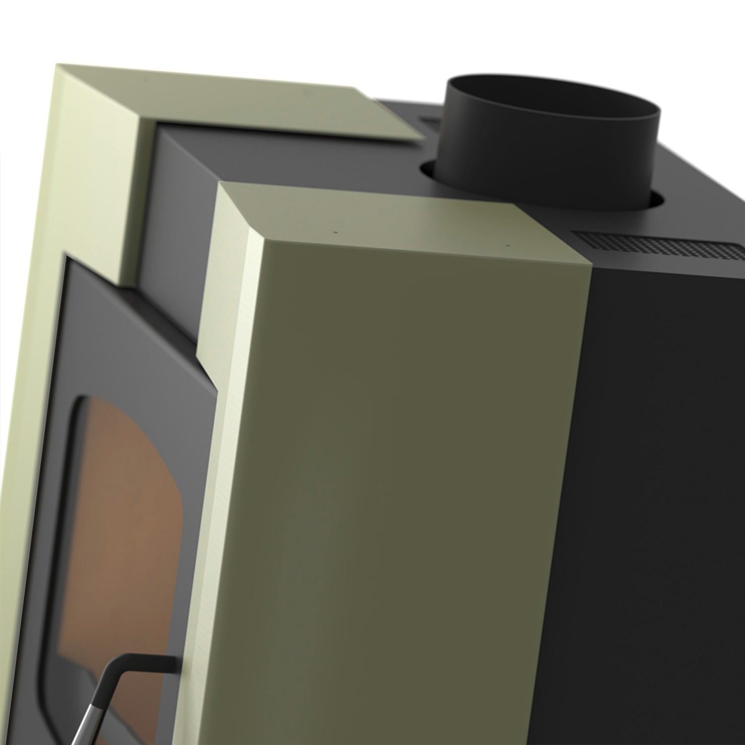 Kaminofen HS Flamingo ESPO 1 Olive Kaminofen HS Flamingo ESPO 1 Olive