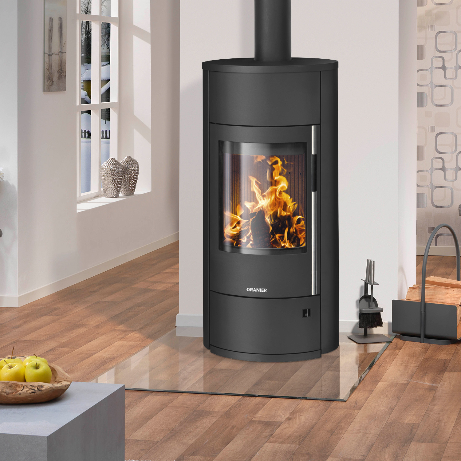 Oranier Polar Neo Vantage W+ Kaminofen Stahl Schwarz Oranier Polar Neo Vantage W+ Kaminofen Stahl Schwarz