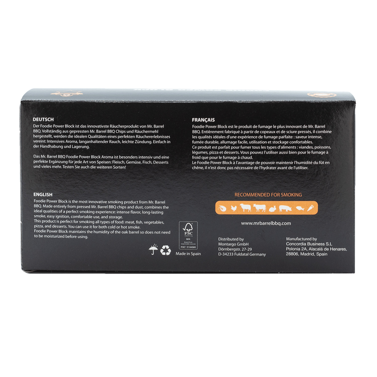 Mr. Barrel BBQ Foodie Power Blocks L Red Wine, Sweet White Wine, Cognac und Whiskey, 4-er Set Mr. Barrel BBQ Foodie Power Blocks L Red Wine, Sweet White Wine, Cognac und Whiskey, 4-er Set