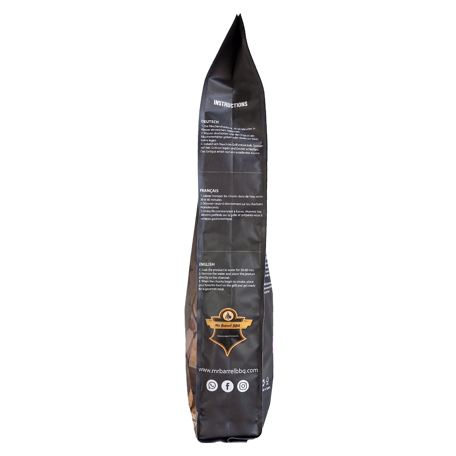 Mr. Barrel BBQ Chunks XL Cognac, 3 kg