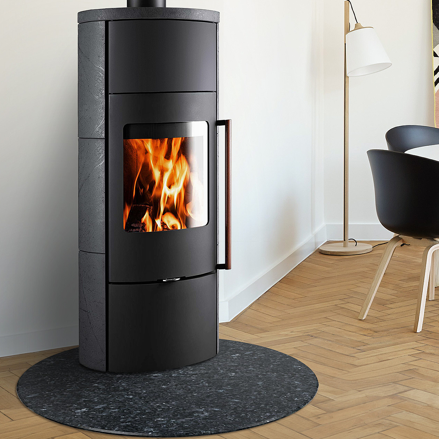 Novaline Carino Plus SK Black Forest Kaminofen