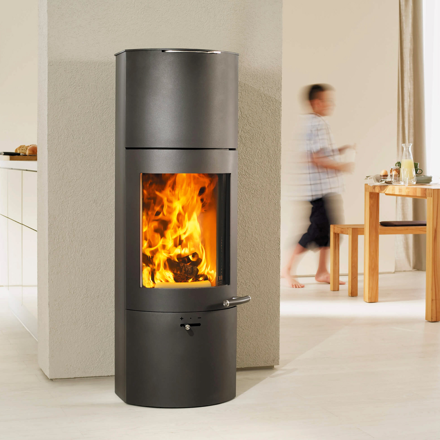 Austroflamm Tower Xtra 2.0 Kaminofen Stahl gussgrau, RR oben oder hinten Austroflamm Tower Xtra 2.0 Kaminofen Stahl gussgrau, RR oben oder hinten