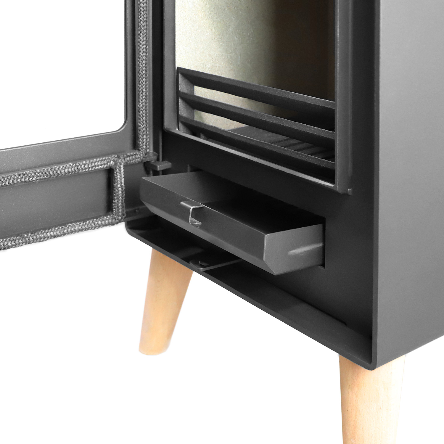 Precise Alvar Kaminofen Stahl Schwarz