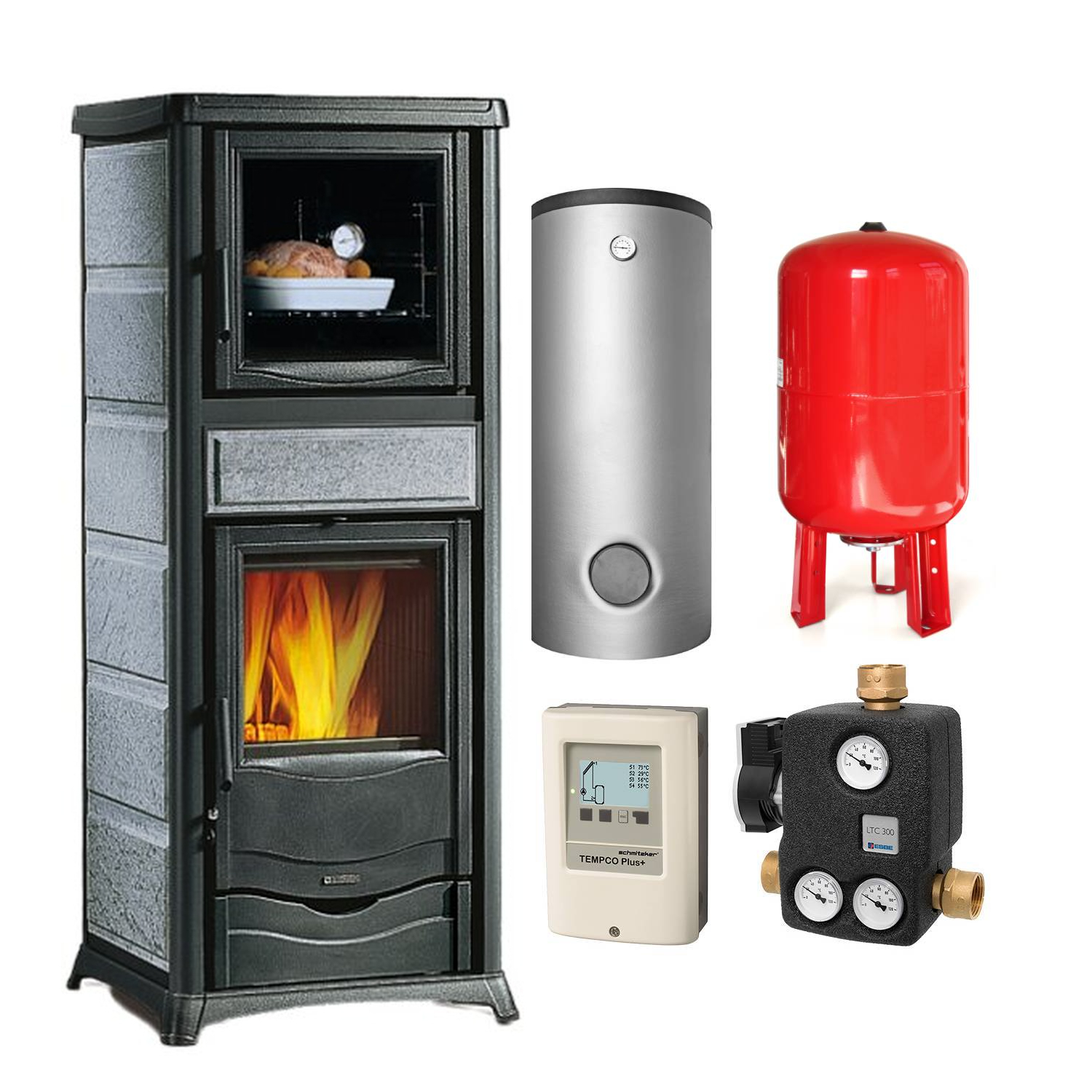 La Nordica Termorossella Plus Forno DSA 16 Naturstein Komplett-Set + Hygienespeicher SH 550, inkl. Isolierung