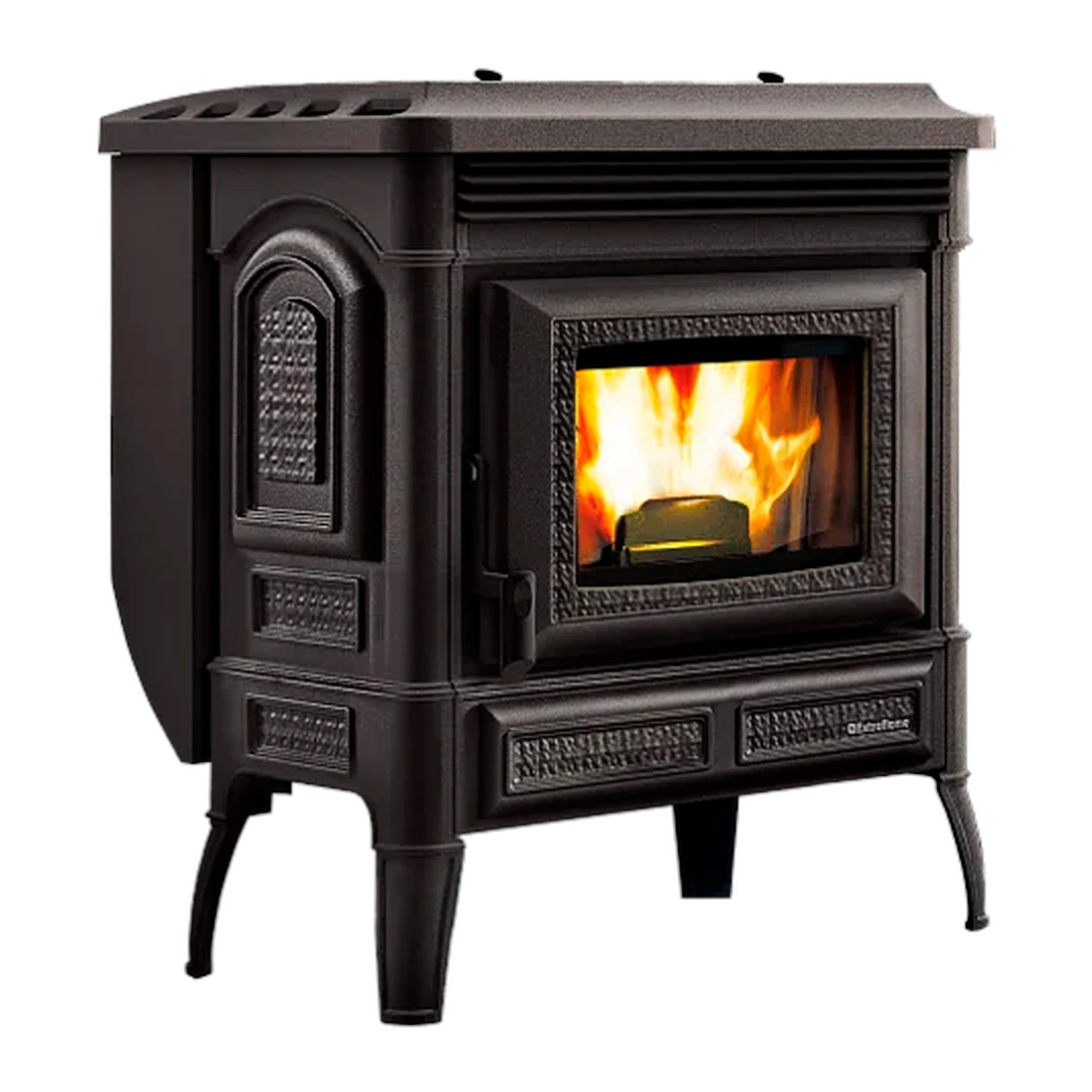 Extraflame Teodora 16 Evo Pelletofen Gusseisen Schwarz