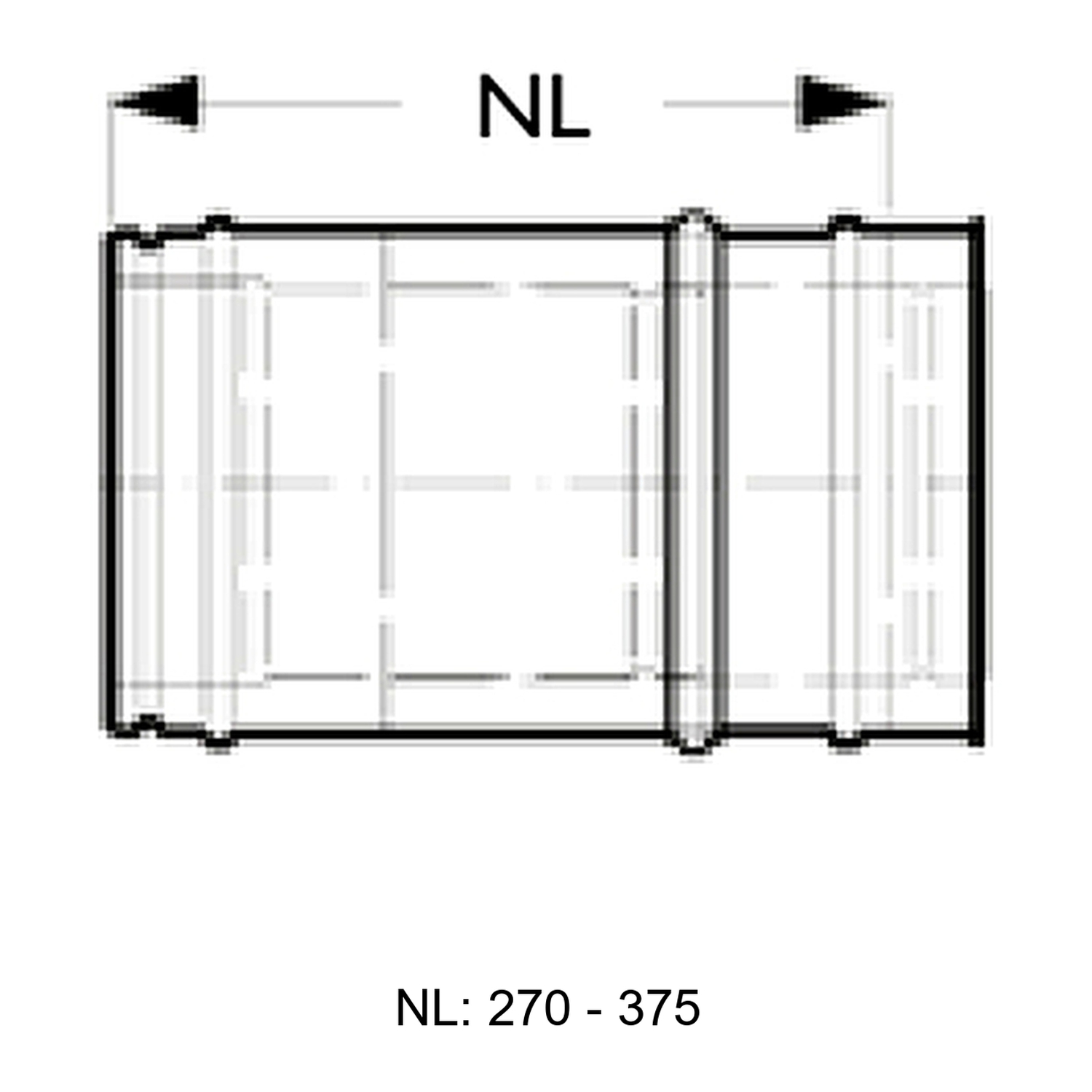 Schiedel ICS Rohrausgleichselement 270 mm-375 mm ICS Ø130 doppelwandig glänzend