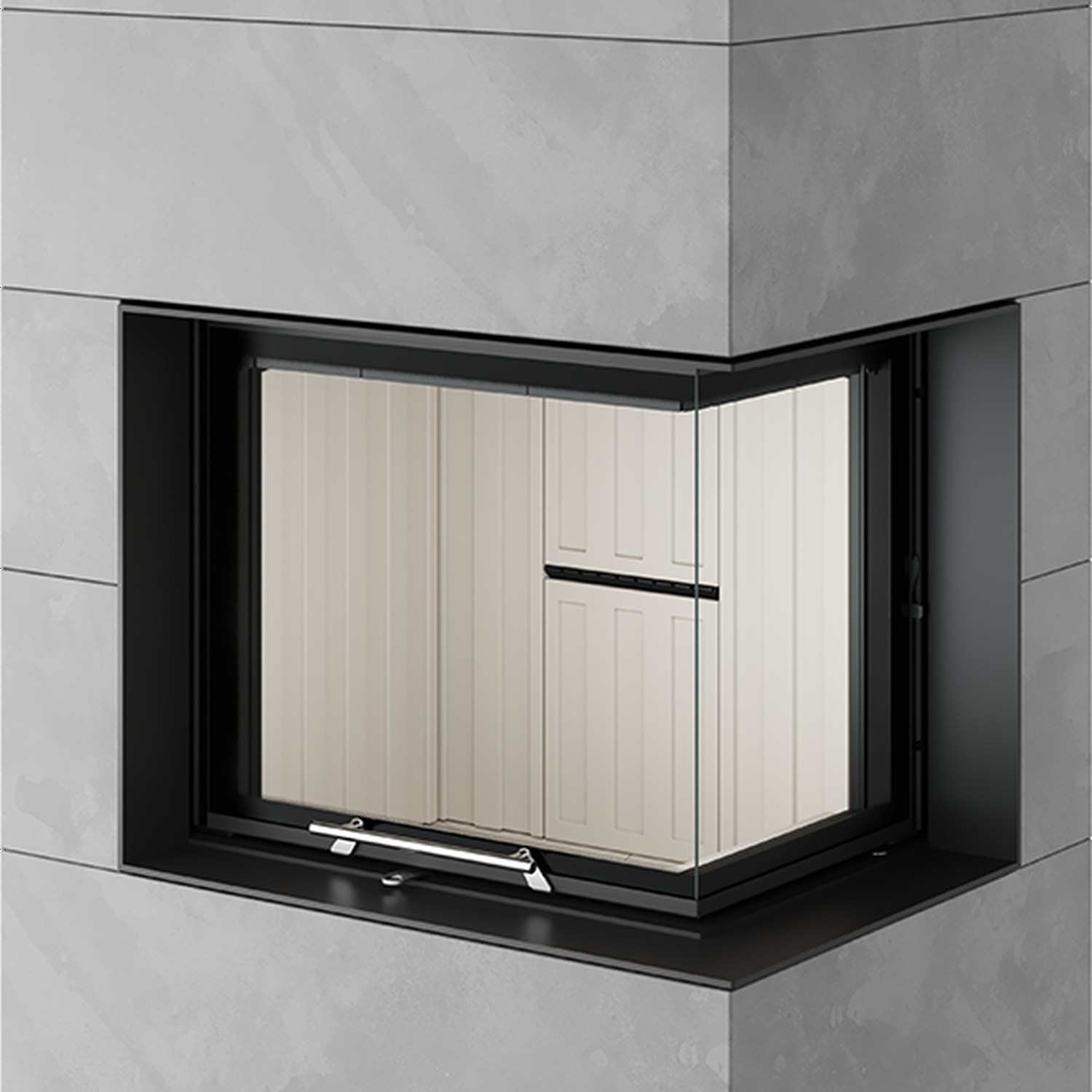 Spartherm SIM Varia 2R-55h Kaminbausatz RLU Beton Natur 2/3