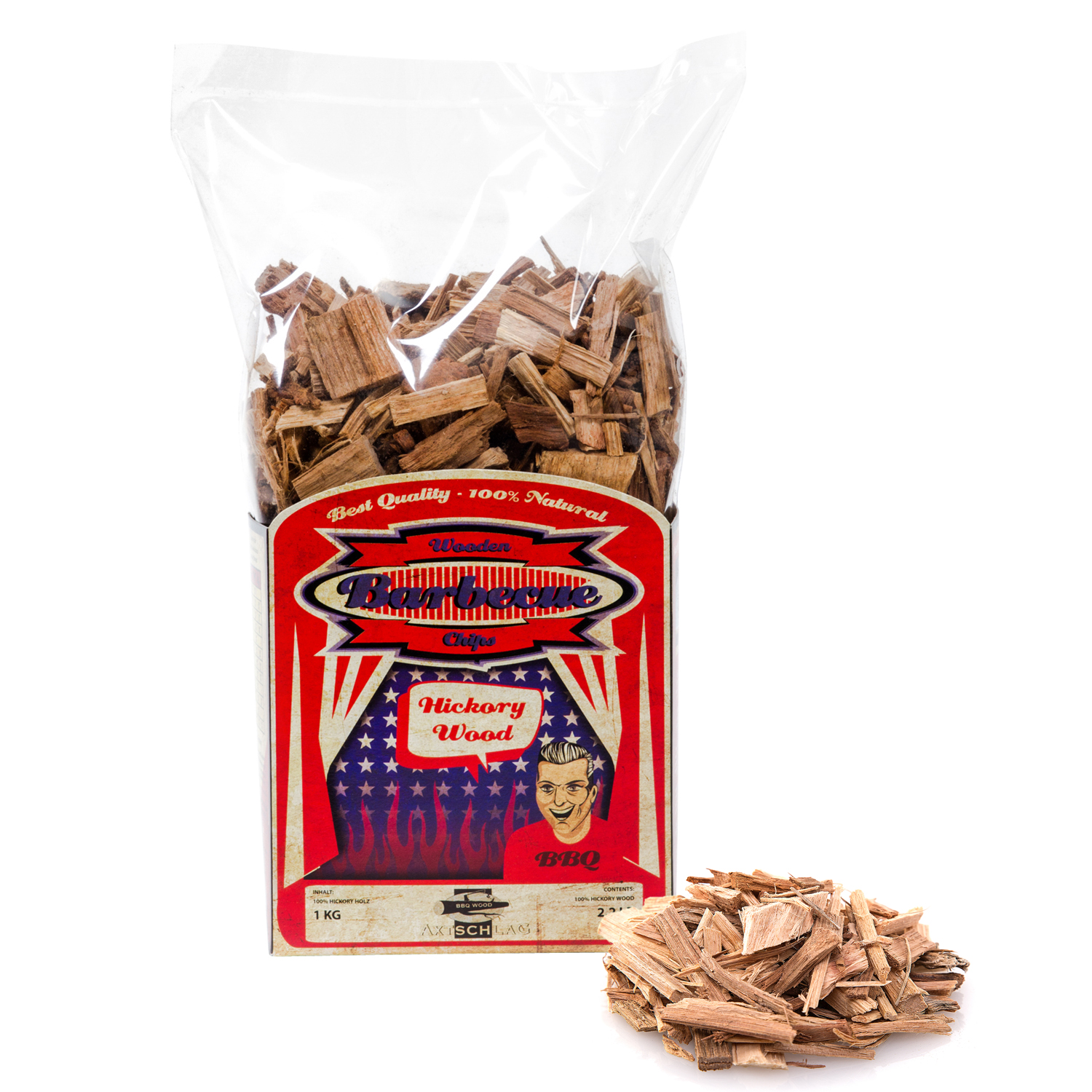 Axtschlag Wood Smoking Chips Hickory 1 kg