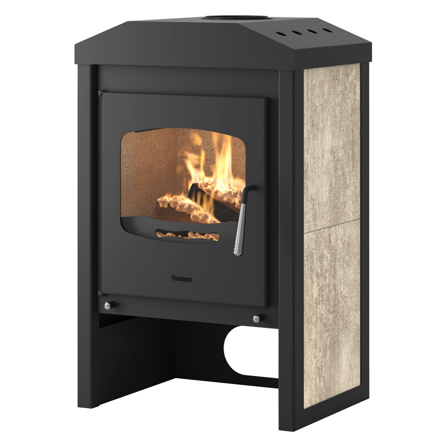 HS Flamingo VEGA Kaminofen White Oak