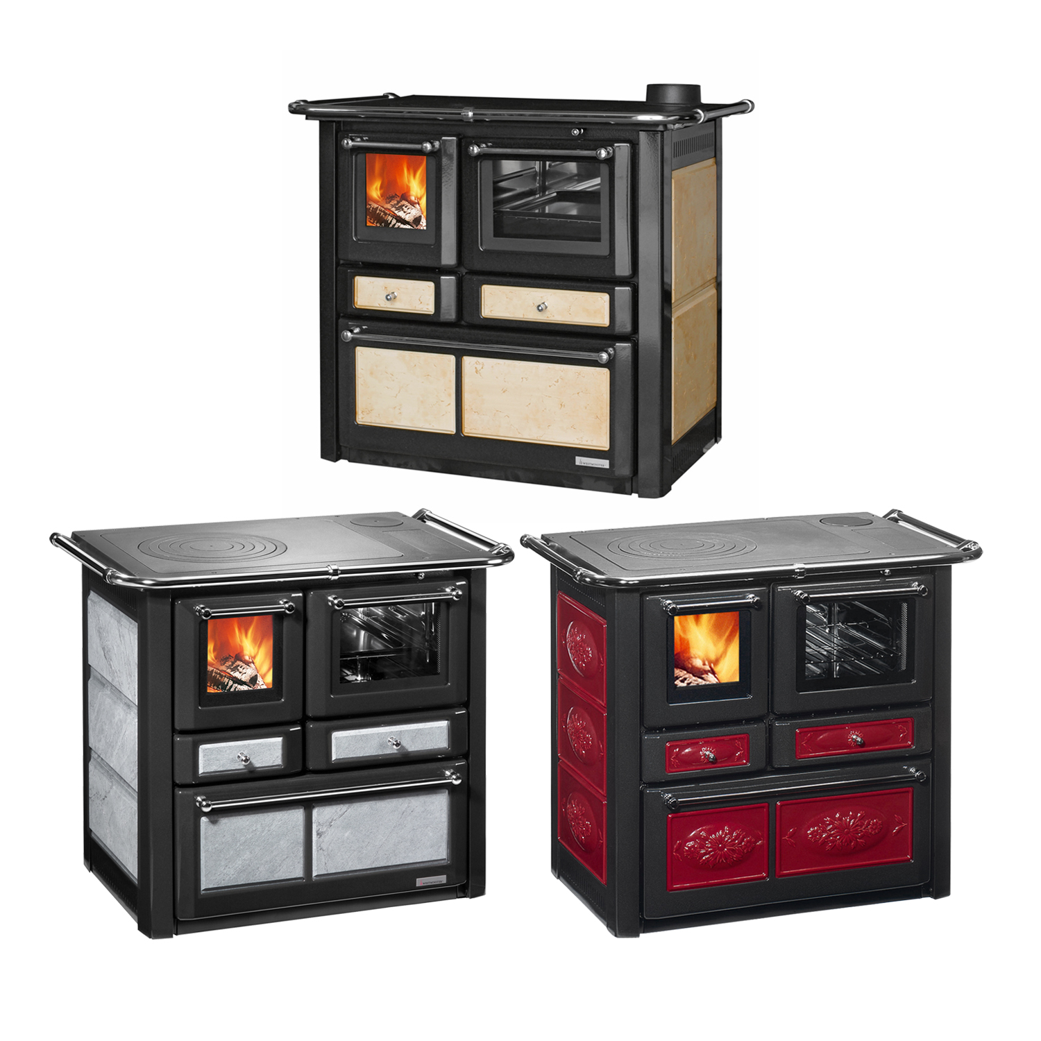 Westminster K 85 F Küchenofen Naturstein, Backfach rechts Westminster K 85 F Küchenofen Naturstein, Backfach rechts