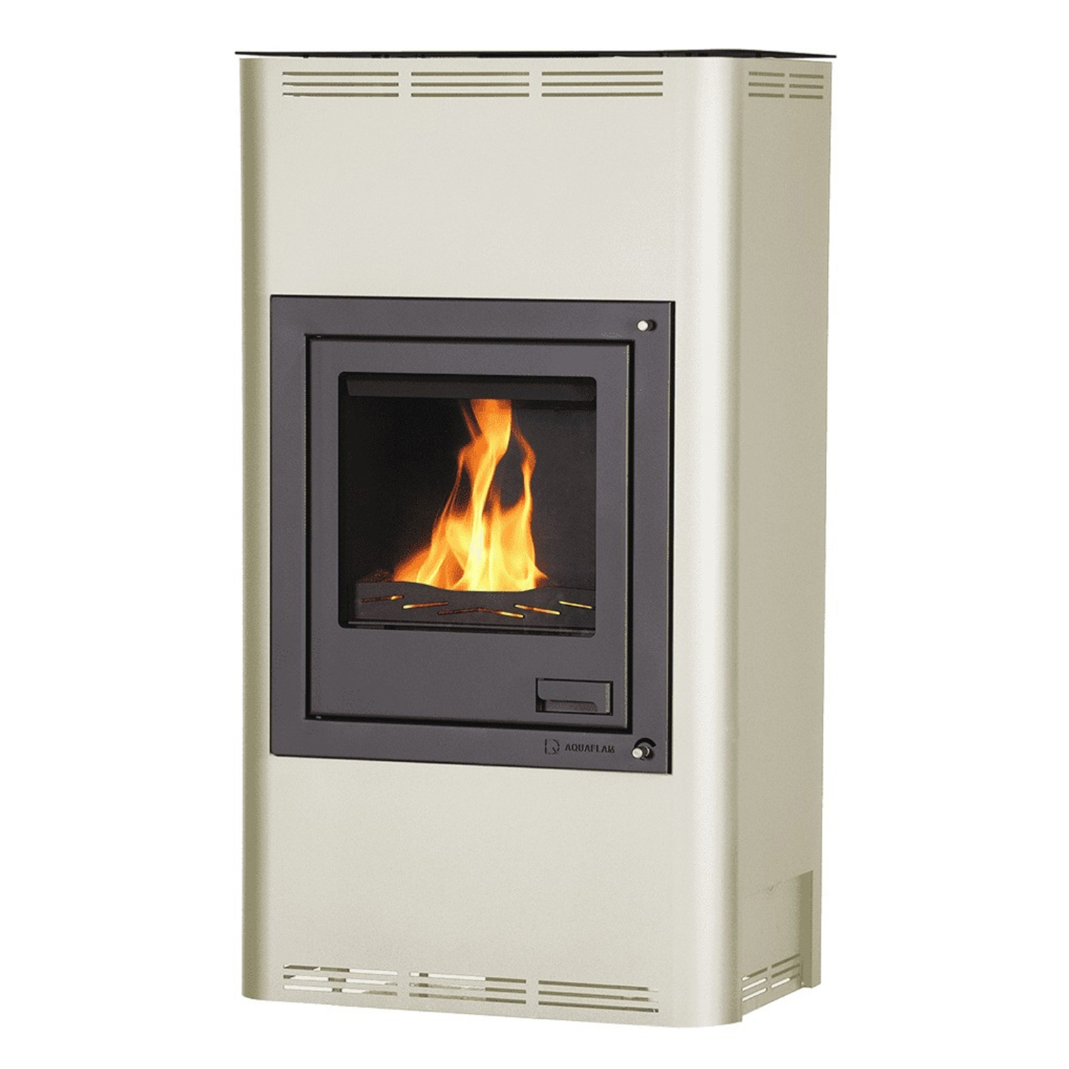Aquaflam 17 Automatic Wasserführender Kaminofen Creme