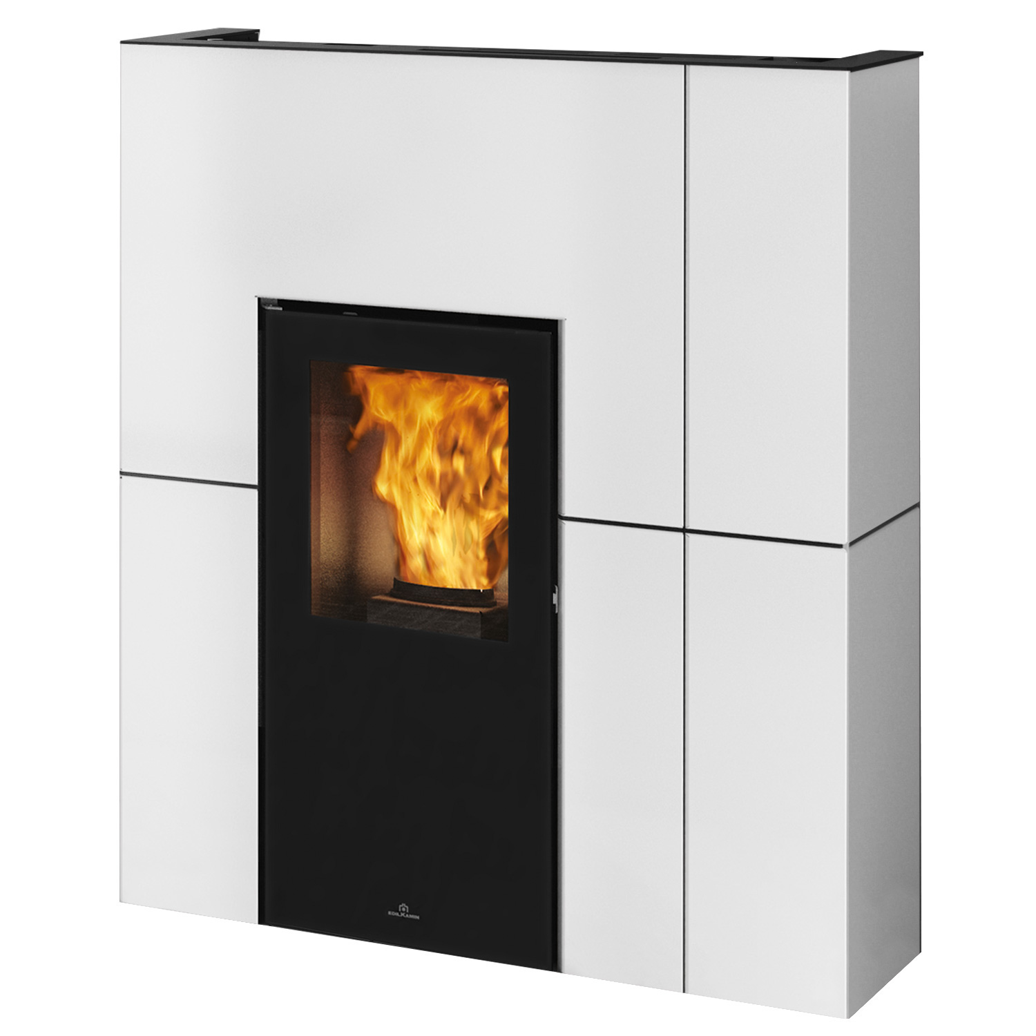 Edilkamin Blade H 15 Evo wasserführender Pelletofen Stahl Mattweiß Edilkamin Blade H 15 Evo wasserführender Pelletofen Stahl Mattweiß