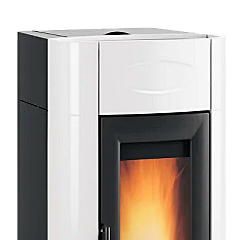 Extraflame Evolution Line ISIDORA IDRO H20 5.0 wassergeführter Pelletofen Weiß