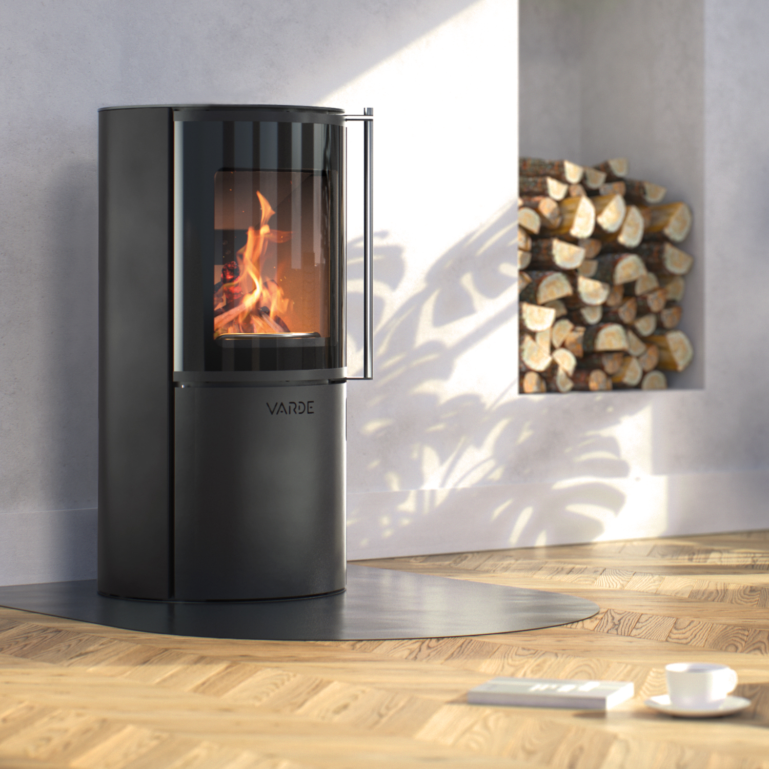 Varde Ovne Nordic 3 Kaminofen Stahl Schwarz Varde Ovne Nordic 3 Kaminofen Stahl Schwarz