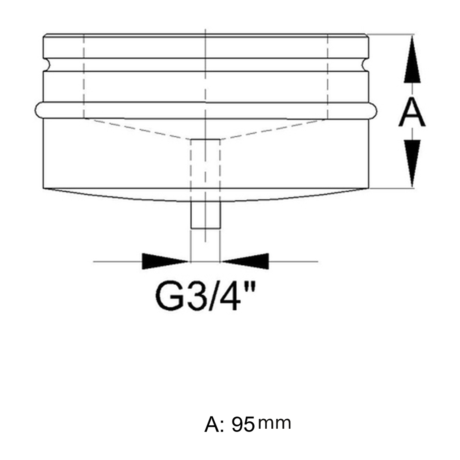 Schiedel ICS Kondensatschale Ø130 mm doppelwandig glänzend