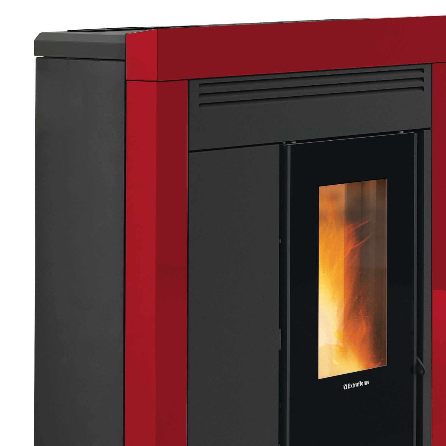 Extraflame Souvenir Steel EVO Pelletofen Stahl Bordeaux