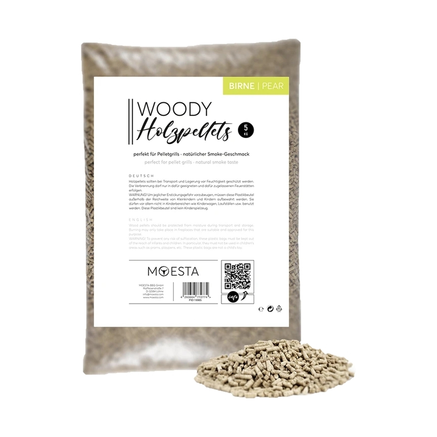 Moesta Holzpellets Birne 5kg