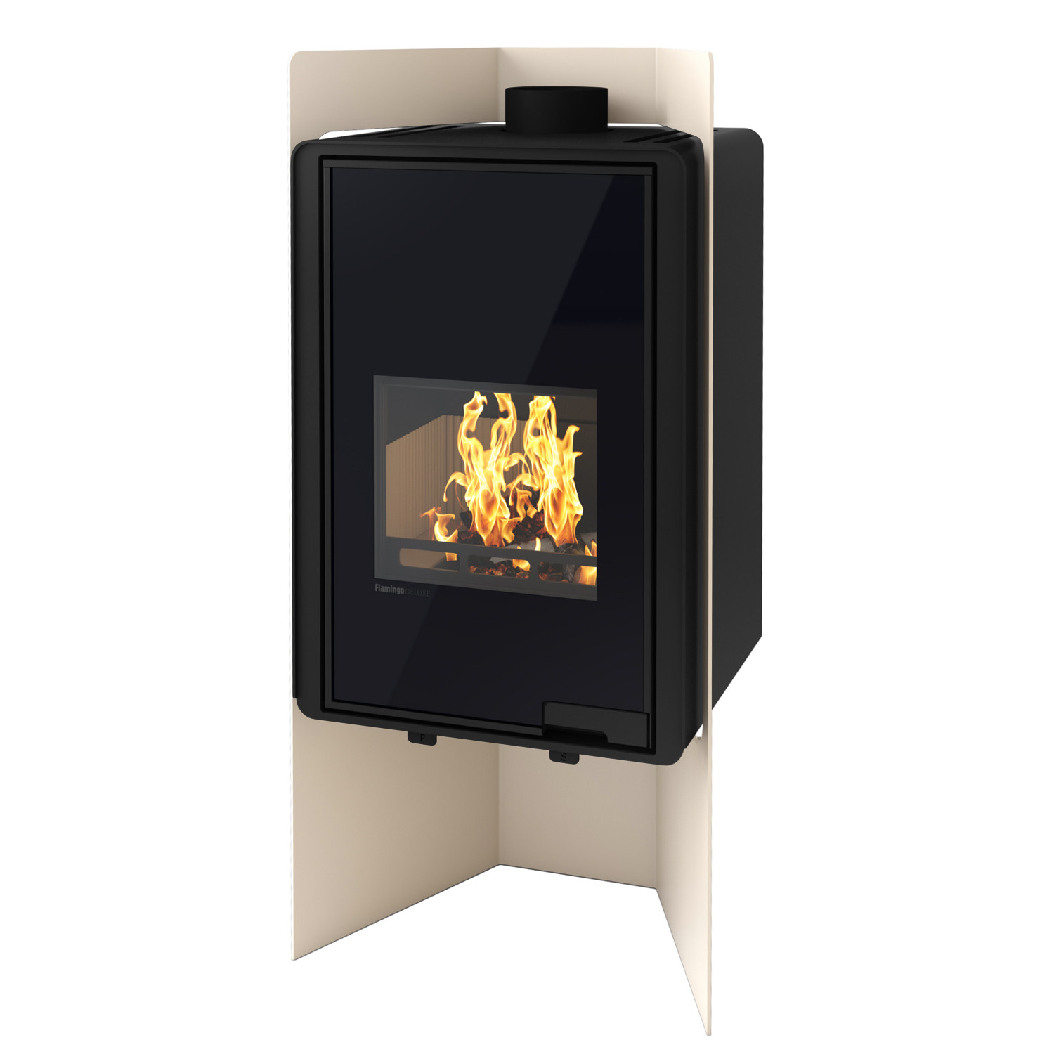 HS Flamingo Deluxe Pulau Kaminofen Creme